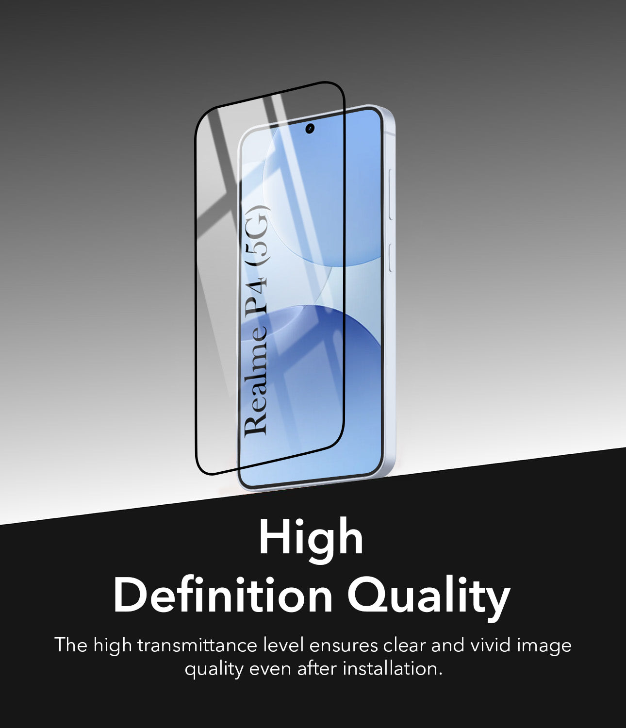Tempered Glass For Realme P4 Military-Grade Gorilla Screen Protector With Installation Kit | Shatterproof, Full Coverage, HD Clear, Scratch Resistant (Pack of 1)