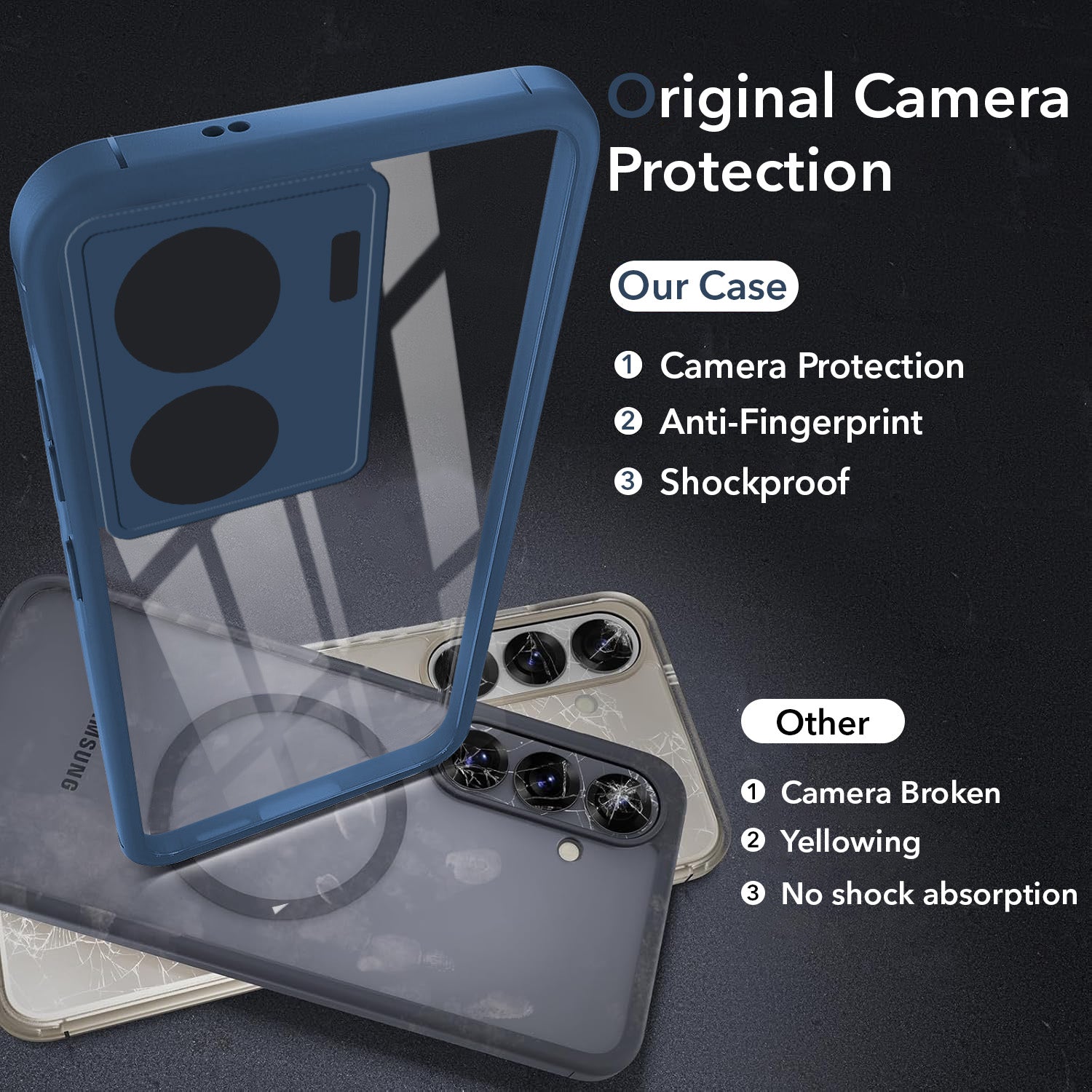 For Vivo iQOO Z7  Back Cover Case Ultra-Hybrid (Lifetime Anti Yellow | Anti Scratch | Crystal Clear Shockproof)