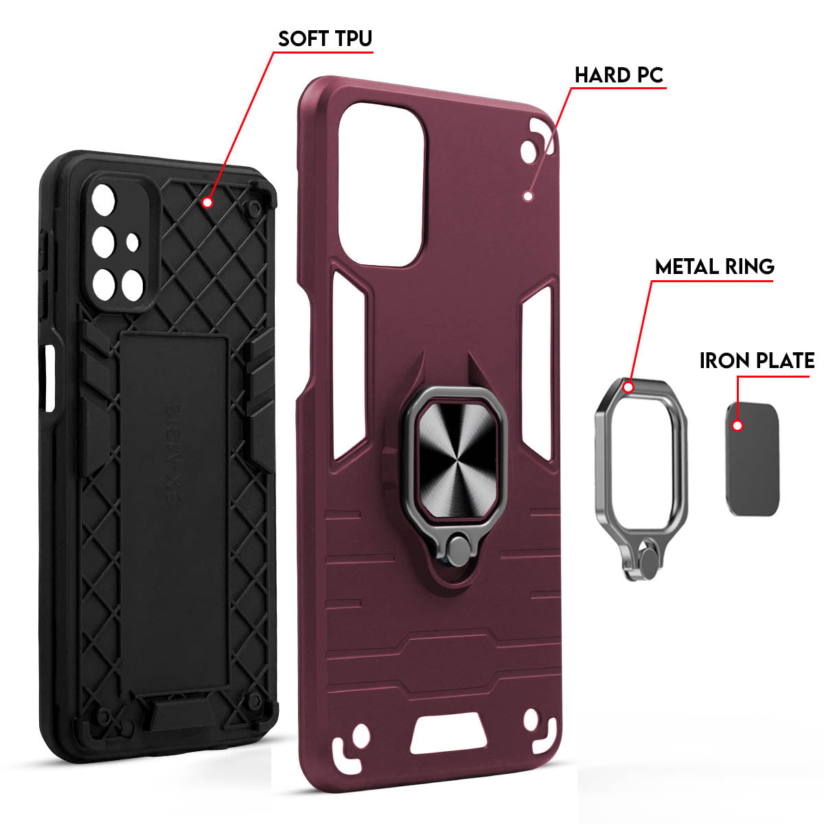For Realme C75 5G Back Cover Case (Shockproof Polycarbonate Dual Layer Hybrid Armor)
