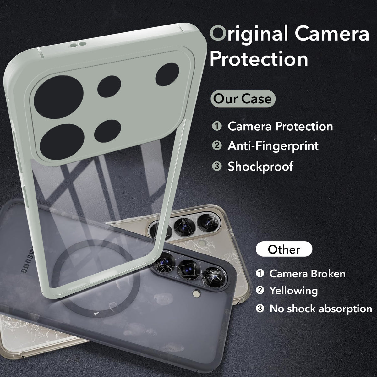 For Vivo V80 5G Back Cover Case Ultra-Hybrid (Lifetime Anti Yellow | Anti Scratch | Crystal Clear Shockproof)