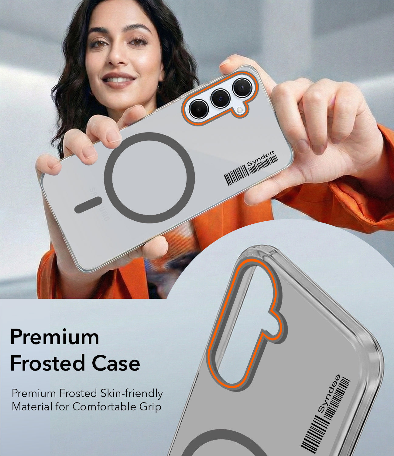 For Samsung Galaxy A55 5G Back Cover Case (Soft Touch | Camera Bump Protection | MagSafe Compatible | Matte Finish)