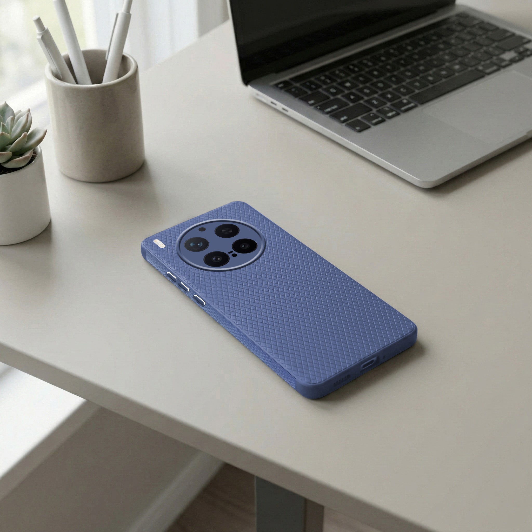 For Vivo X300 Pro Back Cover Case Liquid Silicone (Camera Protection | Side Grip Texture | Soft and Flexible)