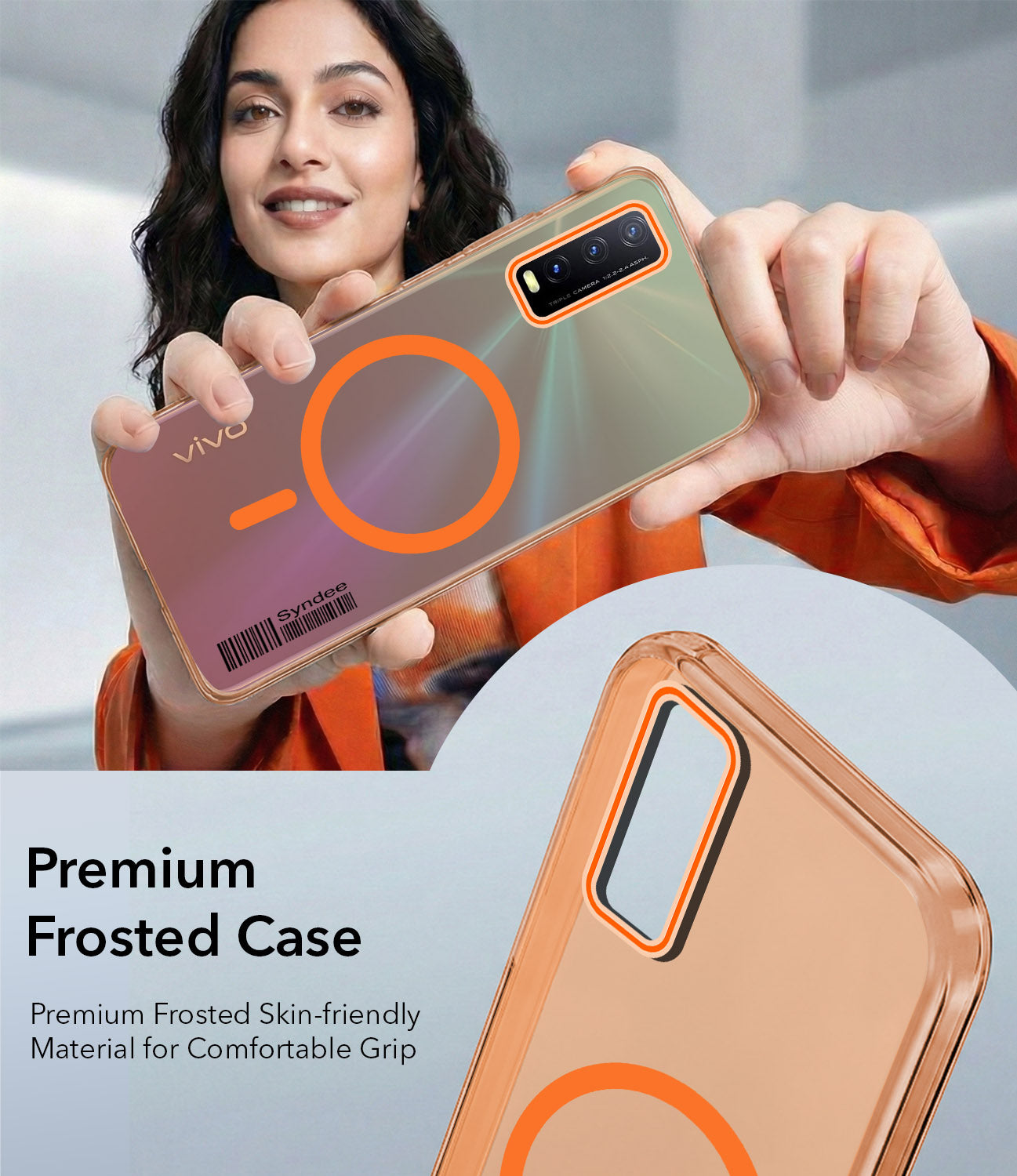 For Vivo Y20 | Y20i Back Cover Case (Soft Touch | Camera Bump Protection | MagSafe Compatible | Matte Finish)