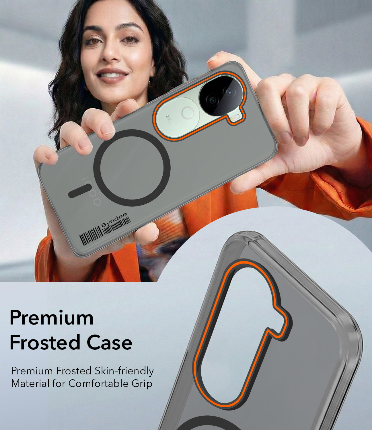 For Vivo iQOO Z9s Back Cover Case (Soft Touch | Camera Bump Protection | MagSafe Compatible | Matte Finish)