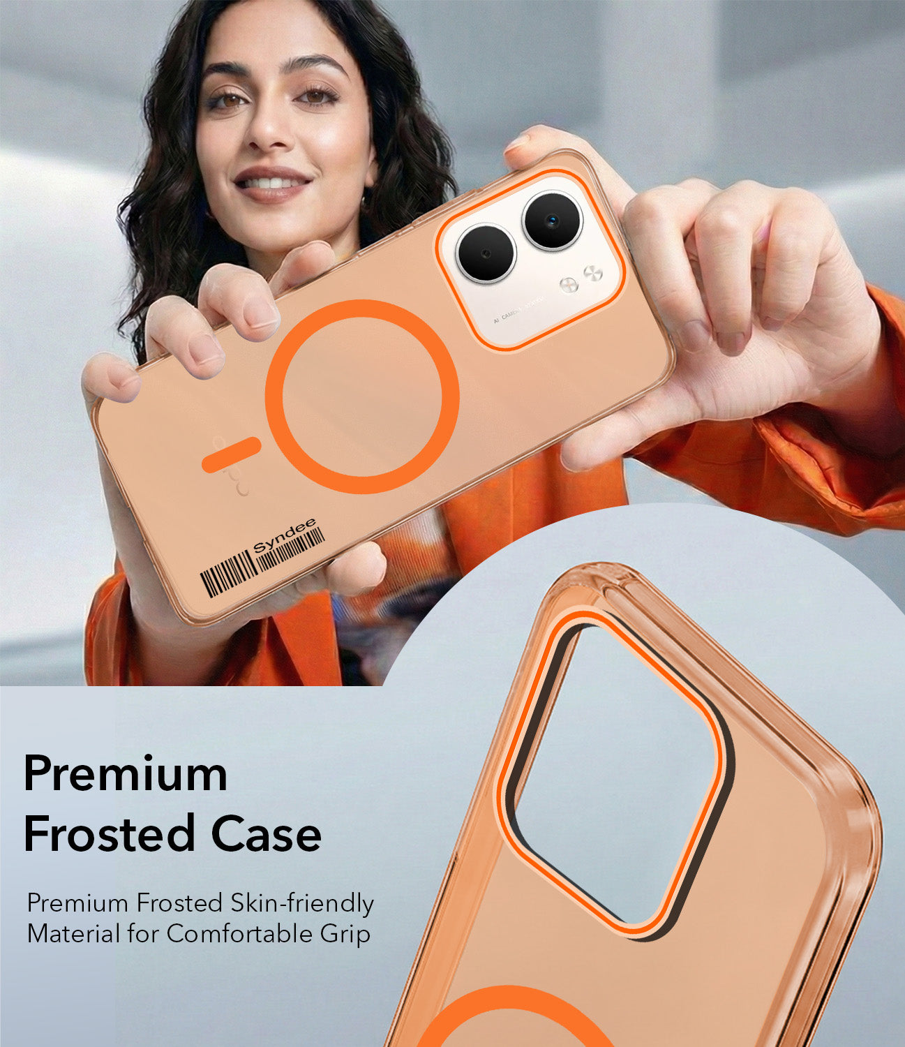 For Oppo A5X Back Cover Case (Soft Touch | Camera Bump Protection | MagSafe Compatible | Matte Finish)