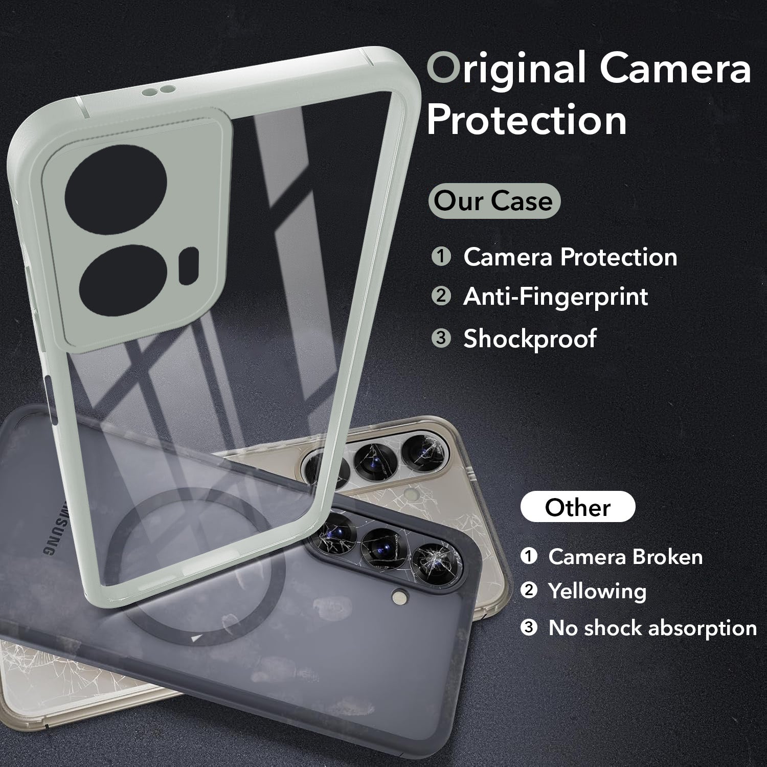 For Motorola Moto G35 5G Back Cover Case (Lifetime Anti Yellow | Anti Scratch | Crystal Clear Shockproof)