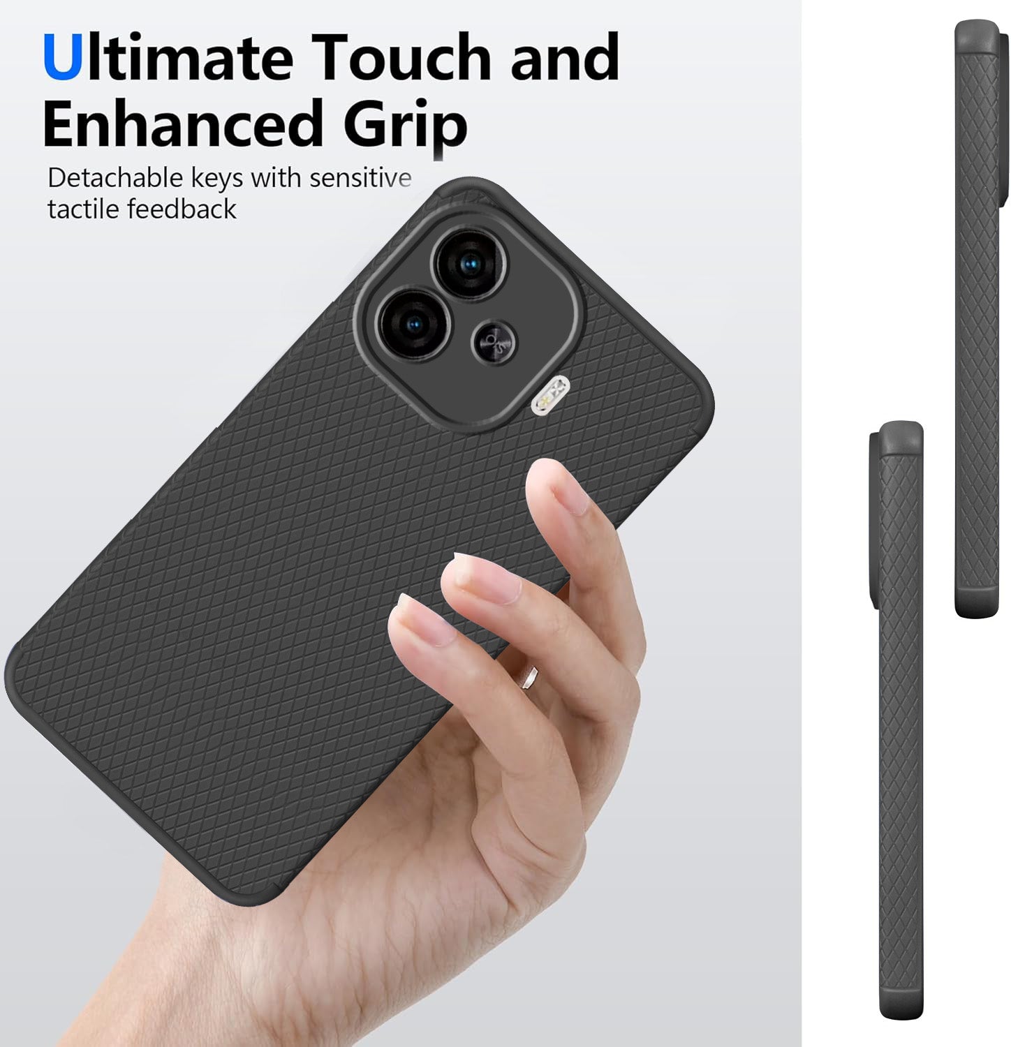 For Vivo iQOO Neo 10R Back Cover Case Liquid Silicone (Camera Protection | Side Grip Texture | Soft and Flexible)