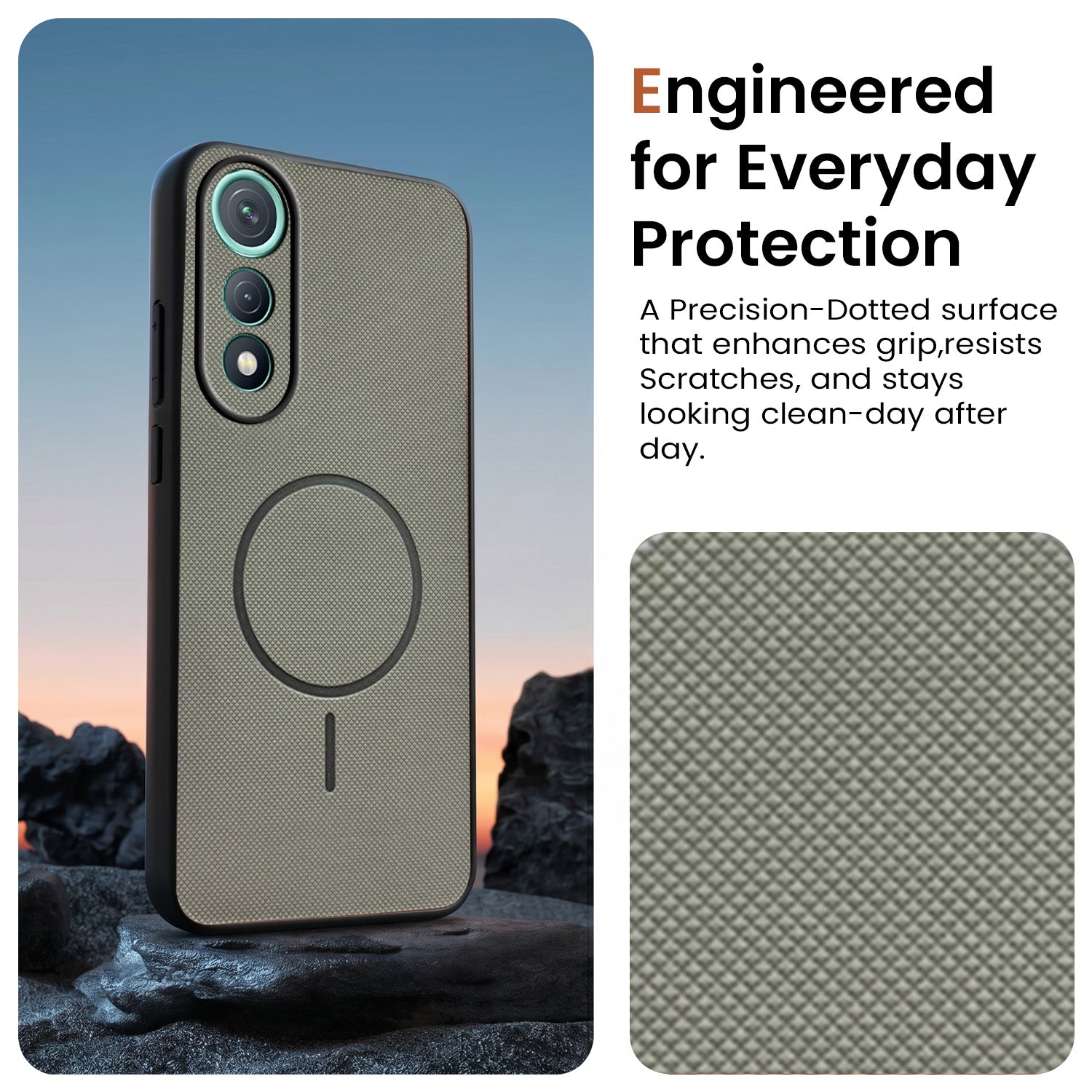 For Tecno Pova Curve Back Cover Case PU Leather (Texture Grip Design | Professional Minimalist | Camera Protection | Soft and Flexible)