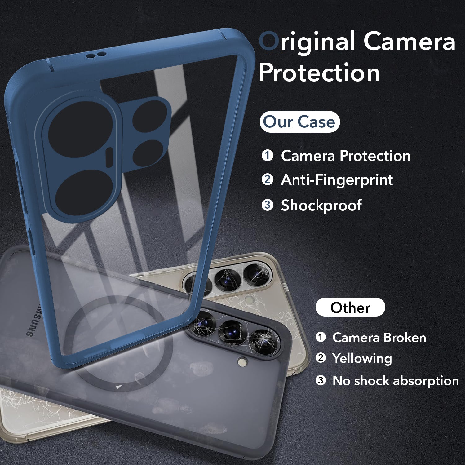 For Vivo X200 FE Back Cover Case Ultra-Hybrid (Lifetime Anti Yellow | Anti Scratch | Crystal Clear Shockproof)
