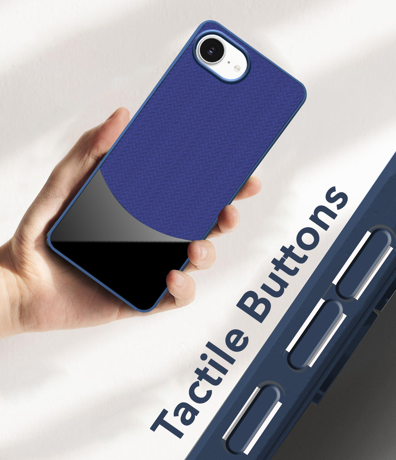 For  Apple iPhone 16e | Apple iPhone 17e Back Cover Case (Elegant PU Leather Finish | Premium Minimalist Professional | Camera Protection Bump)