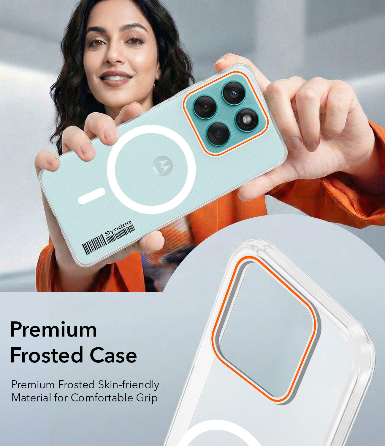 For Motorola Moto Edge 60 Fusion Back Cover Case (Soft Touch | Camera Bump Protection | MagSafe Compatible | Matte Finish)
