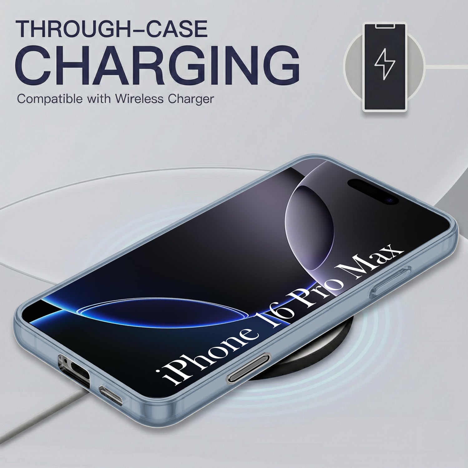 For Apple iPhone 16 Pro Max Back Cover Case Silicone (Slim Paper Thin | Camera Protection Bump | Minimalist Professional | Soft Flexible)