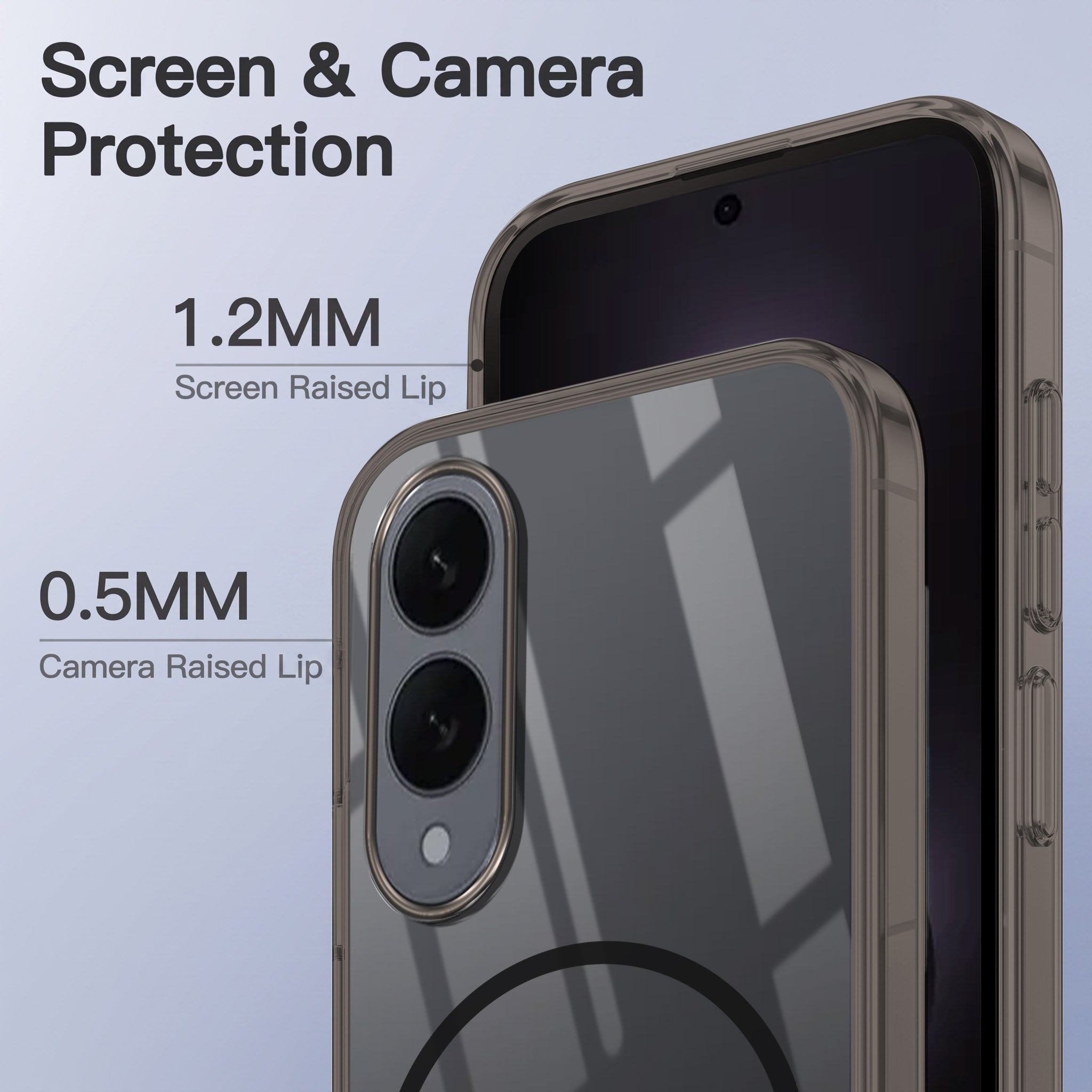 For Samsung Galaxy S25 Edge Back Case Cover Crystal Anti Yellow (Unbreakable PC | MagSafe Wireless Charging Support |Camera Protection Bump)