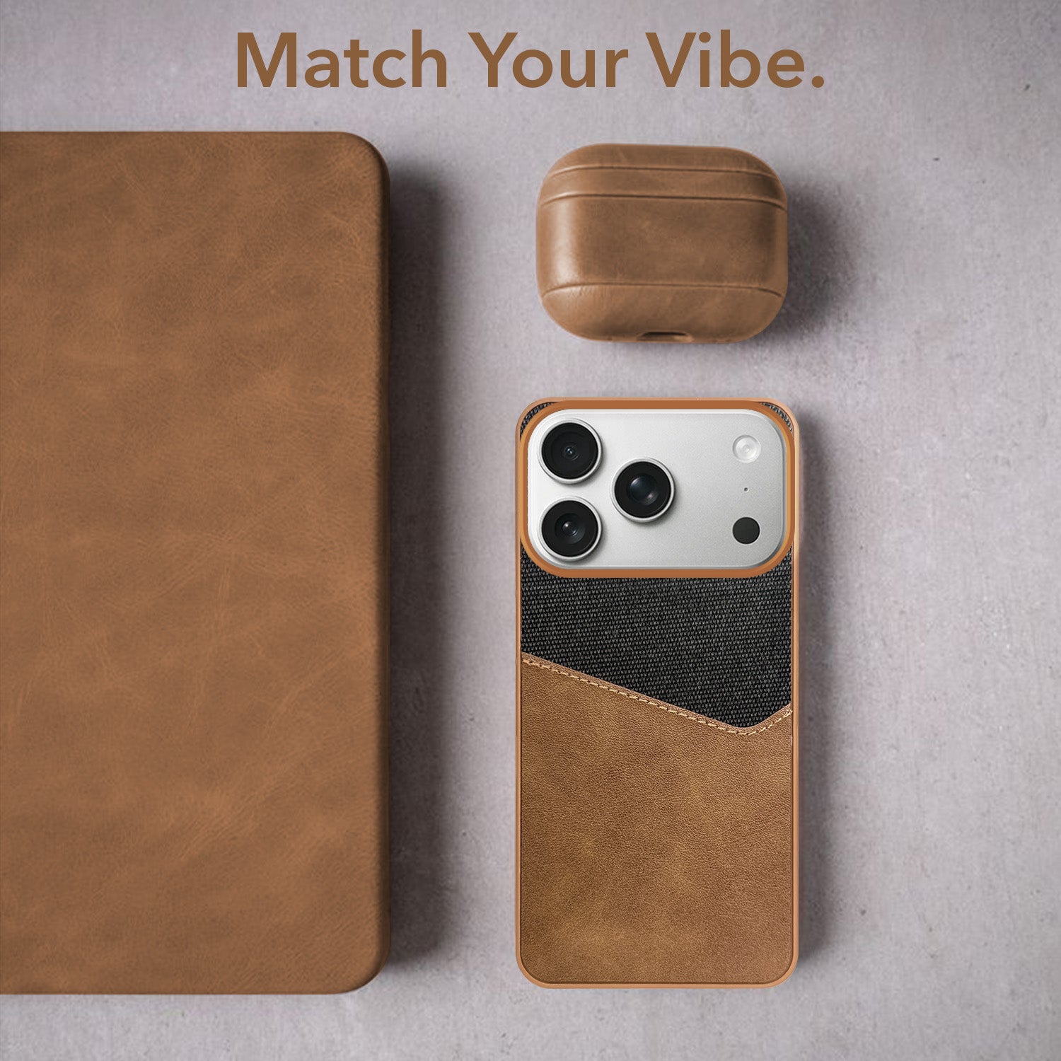 For Apple iPhone 17 Pro Back Cover Case (Dual PU Leather Stitch | Professional Minimalist | Soft and Flexible)