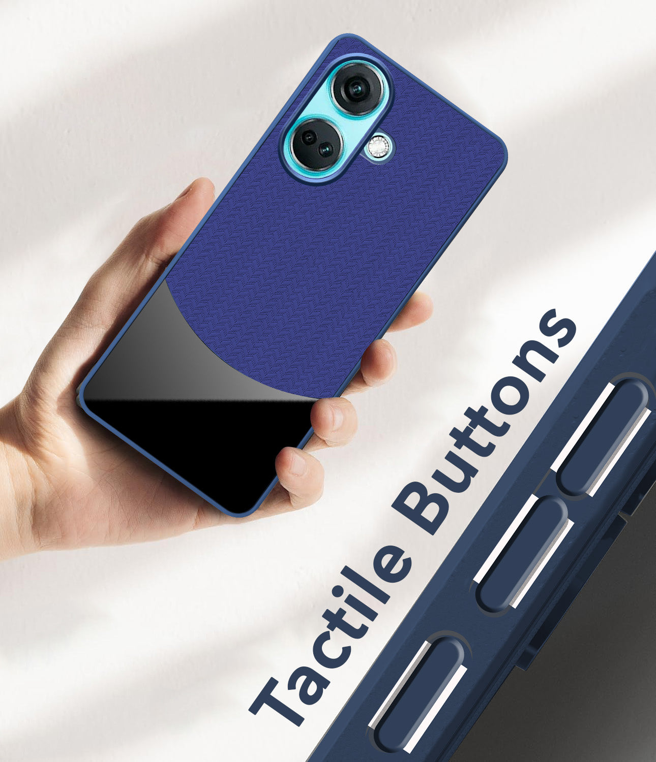 For OnePlus Nord CE 3 Back Cover Case (Elegant PU Leather Finish | Premium Minimalist Professional | Camera Protection Bump)