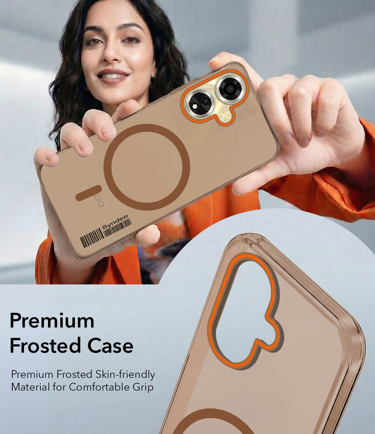 For Oppo A59 5G Back Cover Case (Soft Touch | Camera Bump Protection | MagSafe Compatible | Matte Finish)