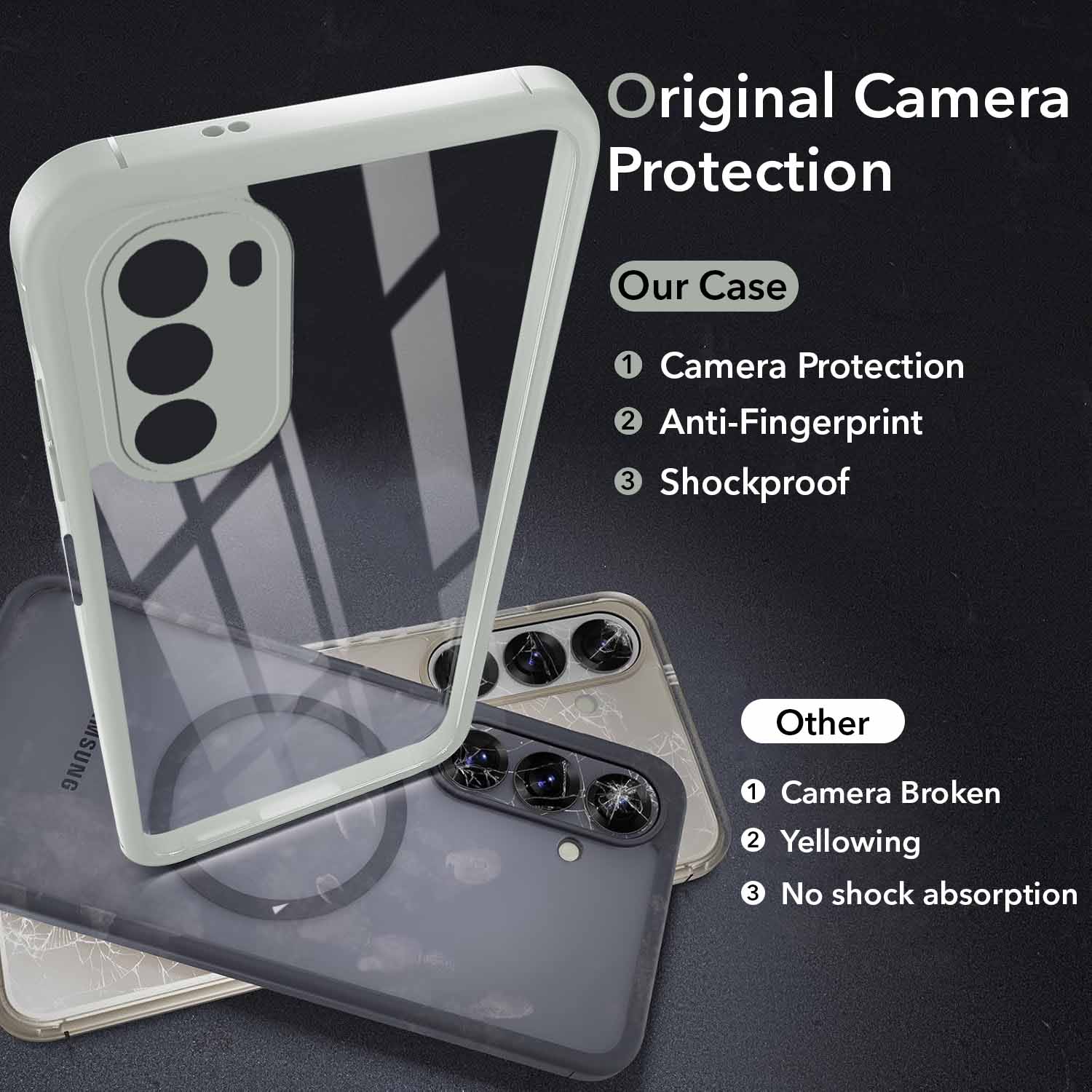 For Motorola Moto G52 5G Back Cover Case Ultra-Hybrid (Lifetime Anti Yellow | Anti Scratch | Crystal Clear Shockproof)