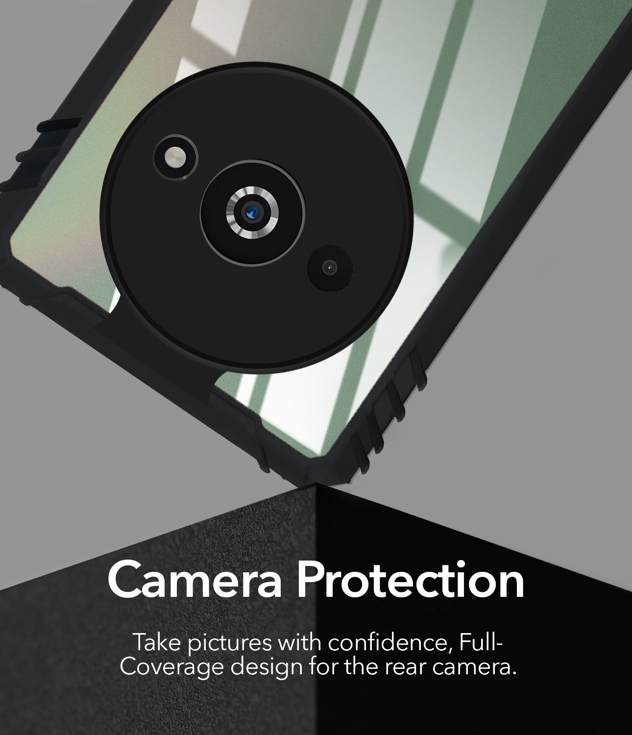 For Xiaomi Poco C61 Back Cover Case (Ultimate Shockproof Bumpers | Anti Yellow | Rugged Armor | Hybrid PC | Black )