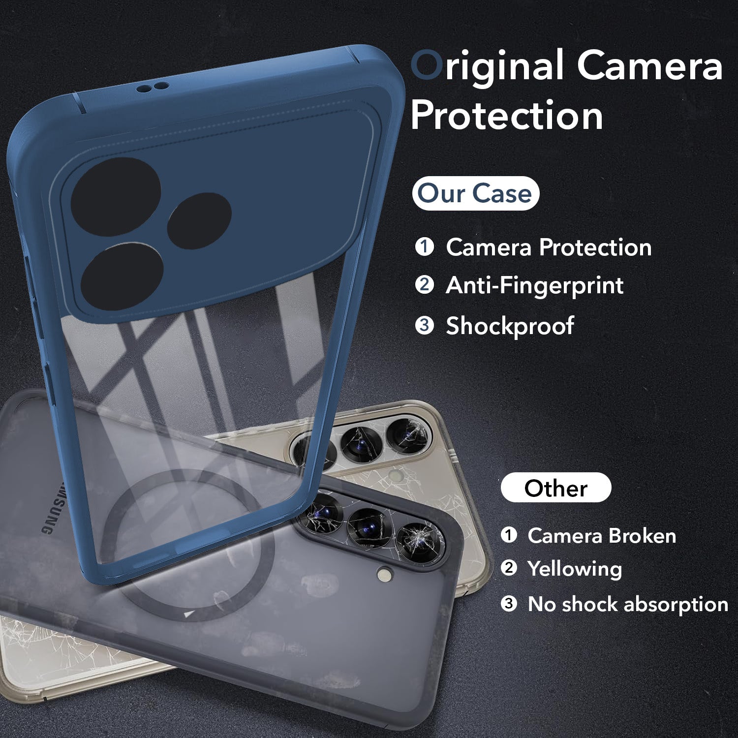 For Oppo F33 Pro 5G Back Cover Case Ultra-Hybrid (Lifetime Anti Yellow | Anti Scratch | Crystal Clear Shockproof)