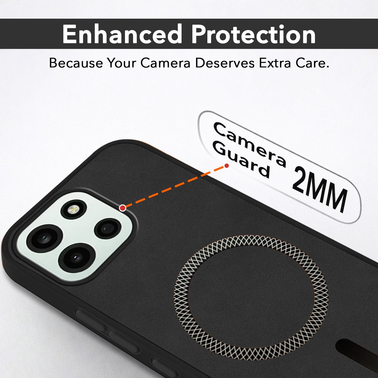 For OnePlus Nord 6 Back Cover Case Leather Finish (MagSafe Compatible Wireless Charging | Soft Touch | Camera Bump Protection)