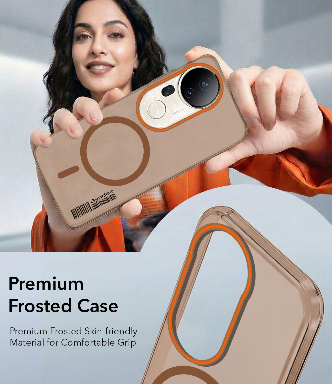 For Vivo T4 Ultra Back Cover Case (Soft Touch | Camera Bump Protection | MagSafe Compatible | Matte Finish)