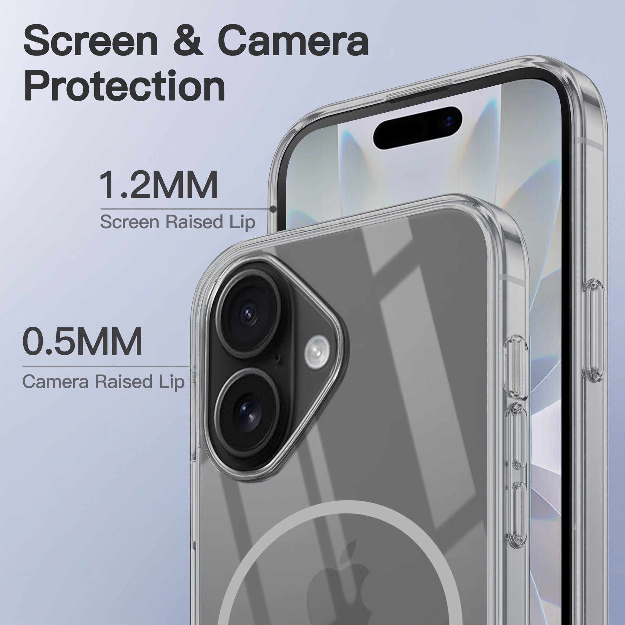 For Apple iPhone 17 Back Case Cover Crystal Anti Yellow (Unbreakable PC | MagSafe Wireless Charging Support |Camera Protection Bump)
