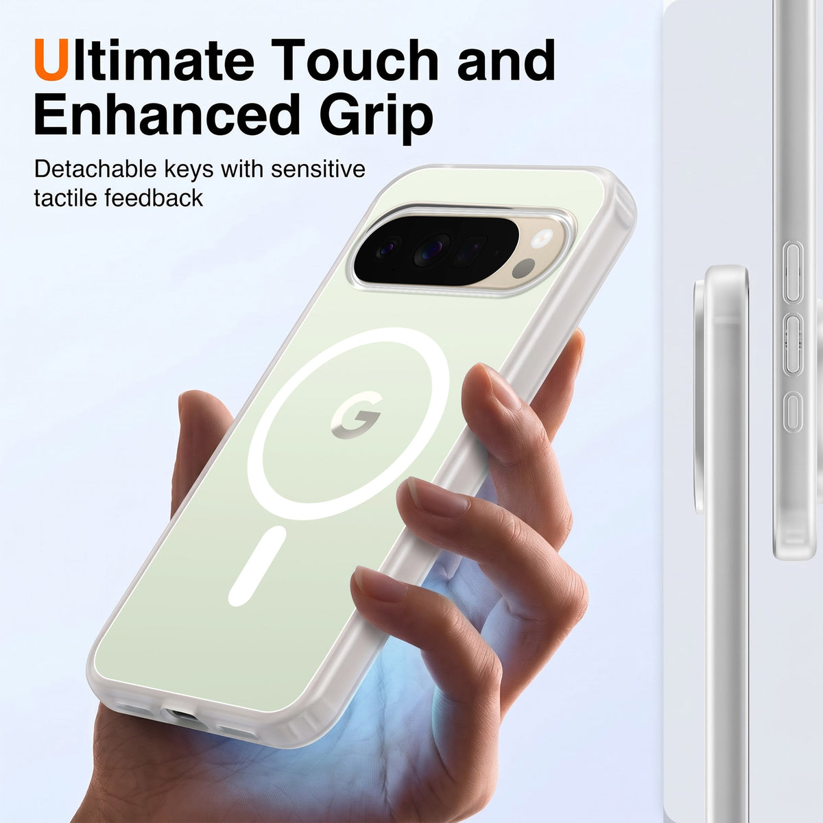 For Google Pixel 10 Pro XL Matte Finish Back Case Cover (MagSafe Compatible | Translucent Soft Touch | Slim and Unbreakable)