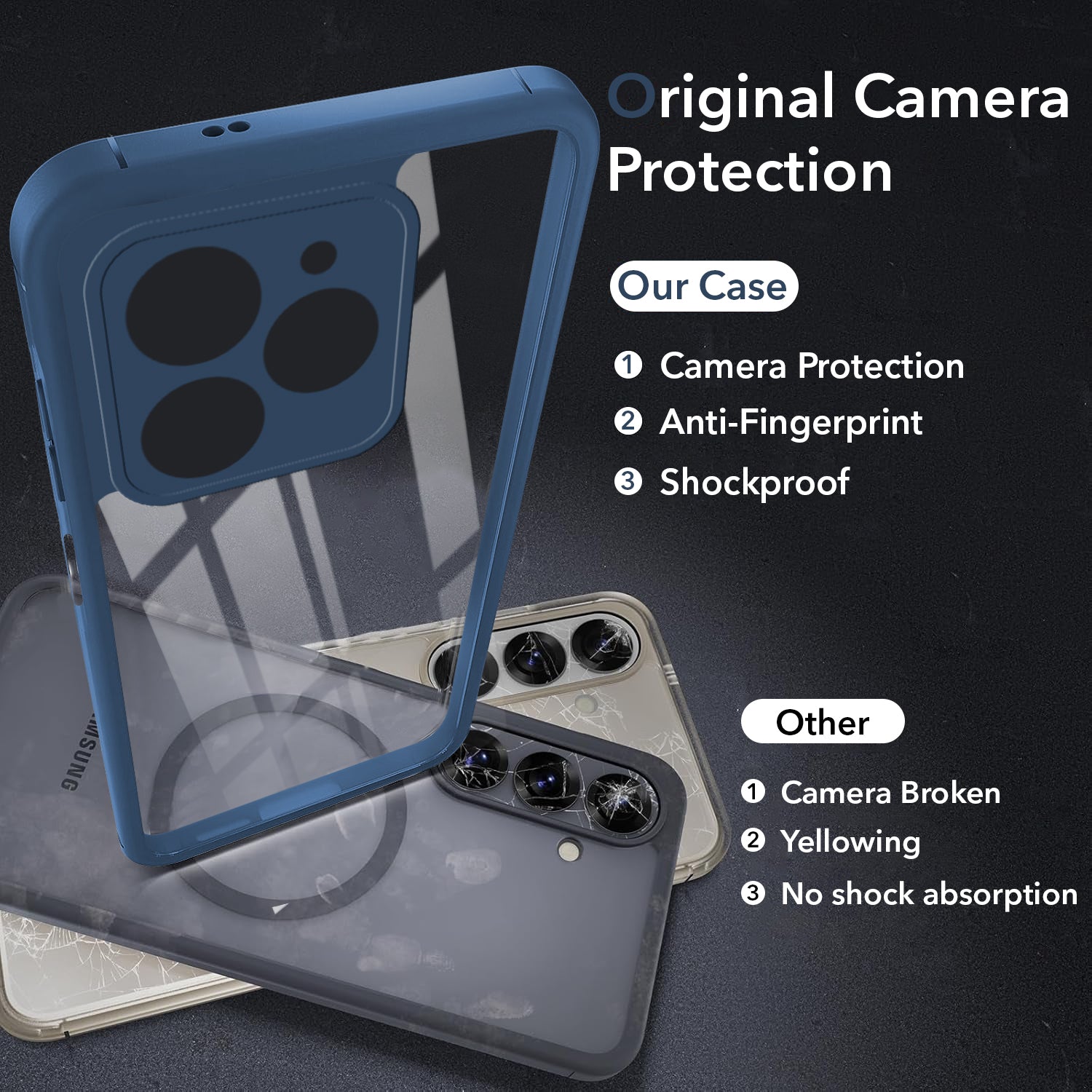 For Realme Narzo N53 Back Cover Case Ultra-Hybrid (Lifetime Anti Yellow | Anti Scratch | Crystal Clear Shockproof)
