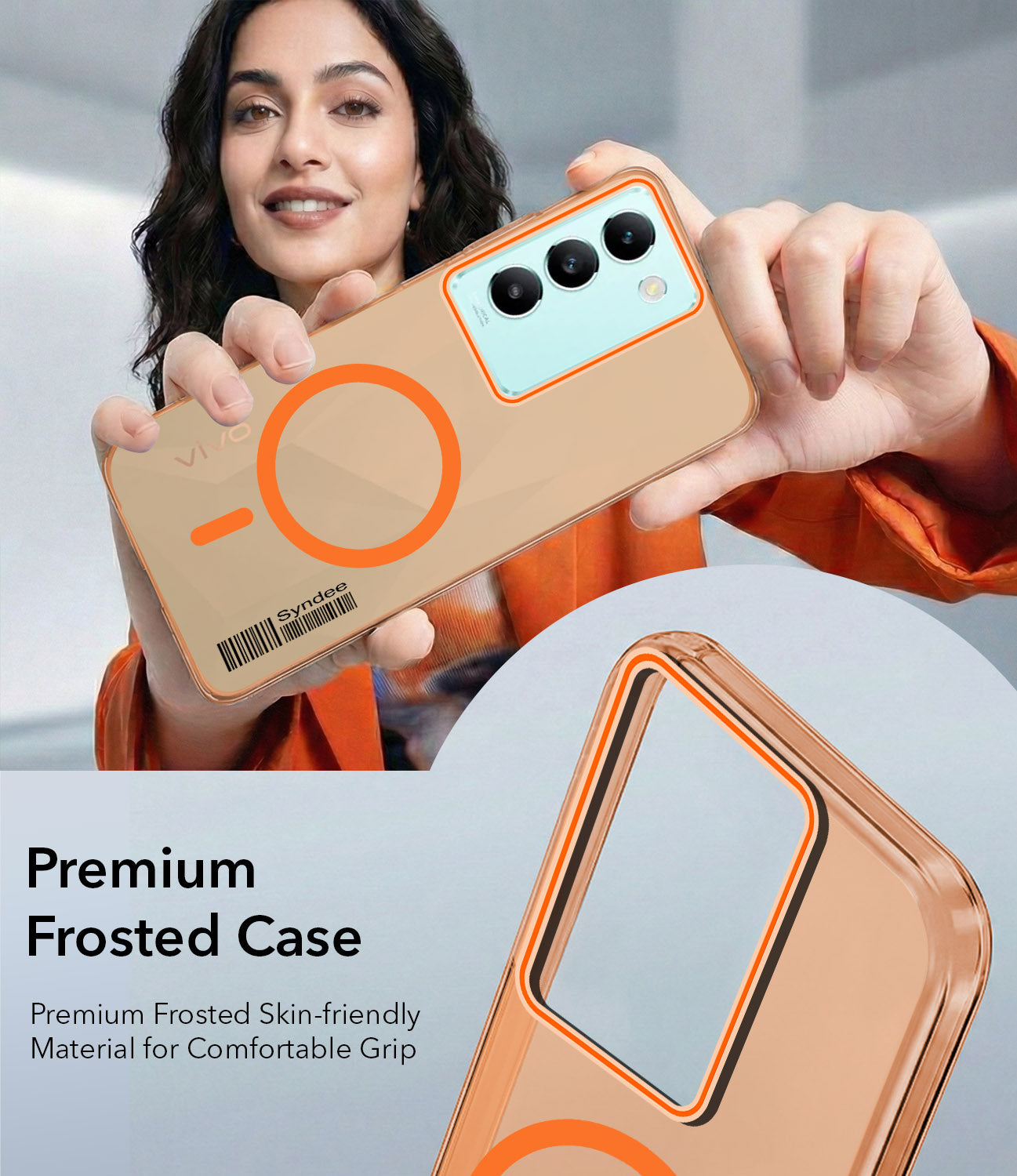 For Vivo T3 5G Back Cover Case (Soft Touch | Camera Bump Protection | MagSafe Compatible | Matte Finish)