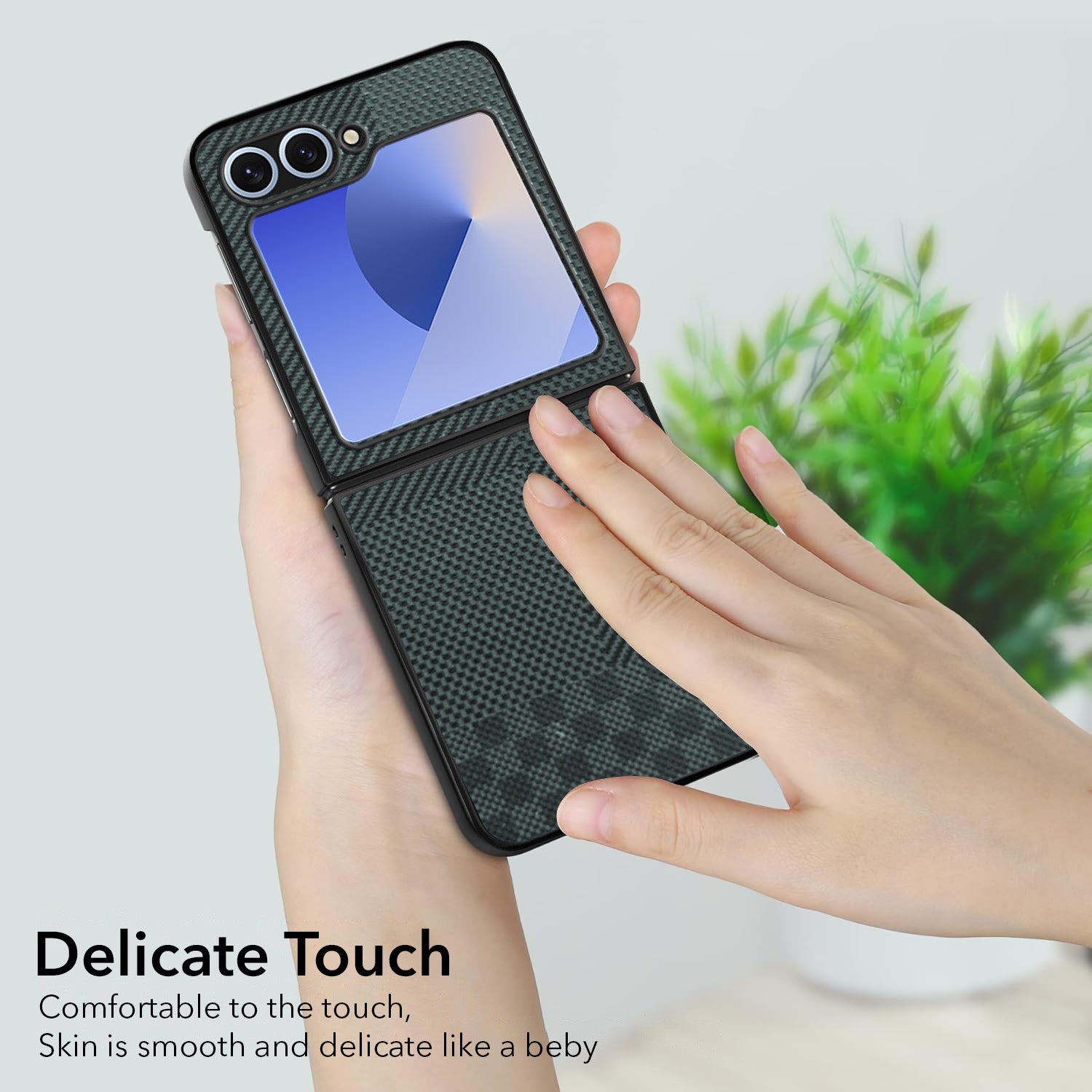 For Samsung Galaxy Z Flip 6 5G | Samsung Galaxy Z Flip 7 FE Back Flip Case Cover (Craft Printed Design | Hybrid Texture | Inside Microfiber Cloth)