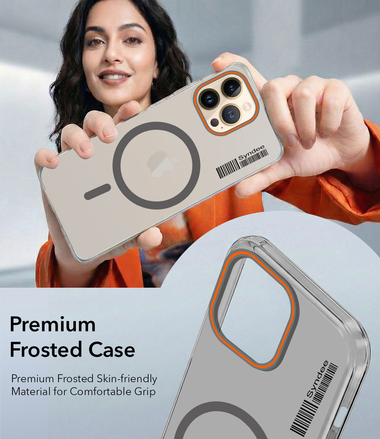 For Apple iPhone 13 Pro Max Back Cover Case  (Soft Touch | Camera Bump Protection | MagSafe Compatible | Matte Finish)