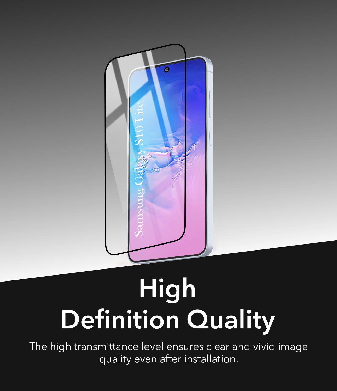 (Pack of 2) Tempered Glass For Samsung Galaxy S10 Lite Military-Grade Gorilla  Screen Protector With Installation Kit | Shatterproof, Full Coverage, HD Clear, Scratch Resistant