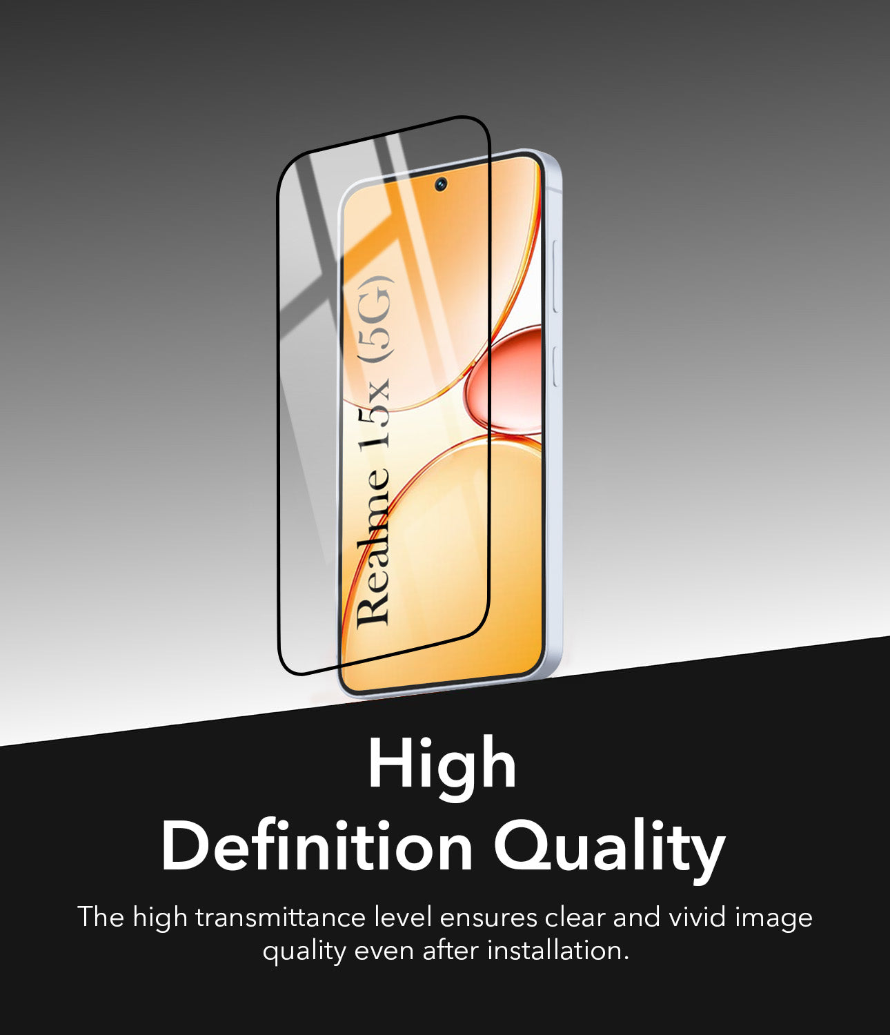 (Pack of 2) Tempered Glass For Realme 15X Military-Grade Gorilla Screen Protector With Installation Kit | Shatterproof, Full Coverage, HD Clear, Scratch Resistant