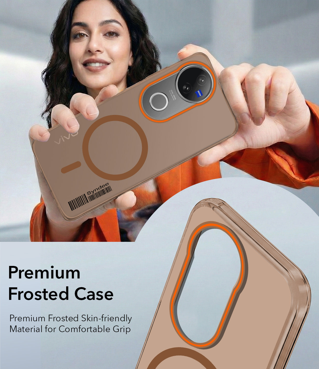 For Vivo V50 | Vivo V50e Back Cover Case (Soft Touch | Camera Bump Protection | MagSafe Compatible | Matte Finish)