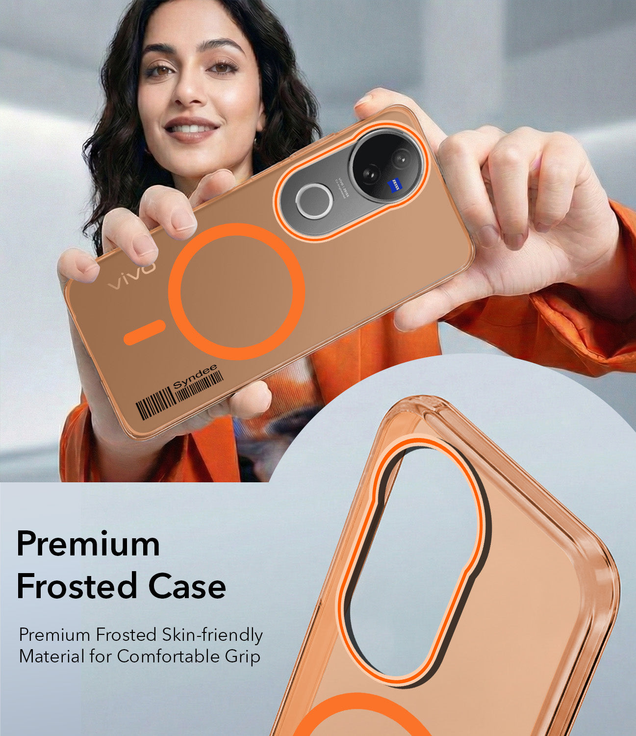 For Vivo V50 | Vivo V50e Back Cover Case (Soft Touch | Camera Bump Protection | MagSafe Compatible | Matte Finish)