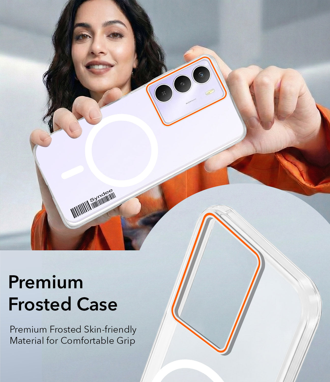 For Realme Narzo 80 Lite 5G Back Cover Case (Soft Touch | Camera Bump Protection | MagSafe Compatible | Matte Finish)
