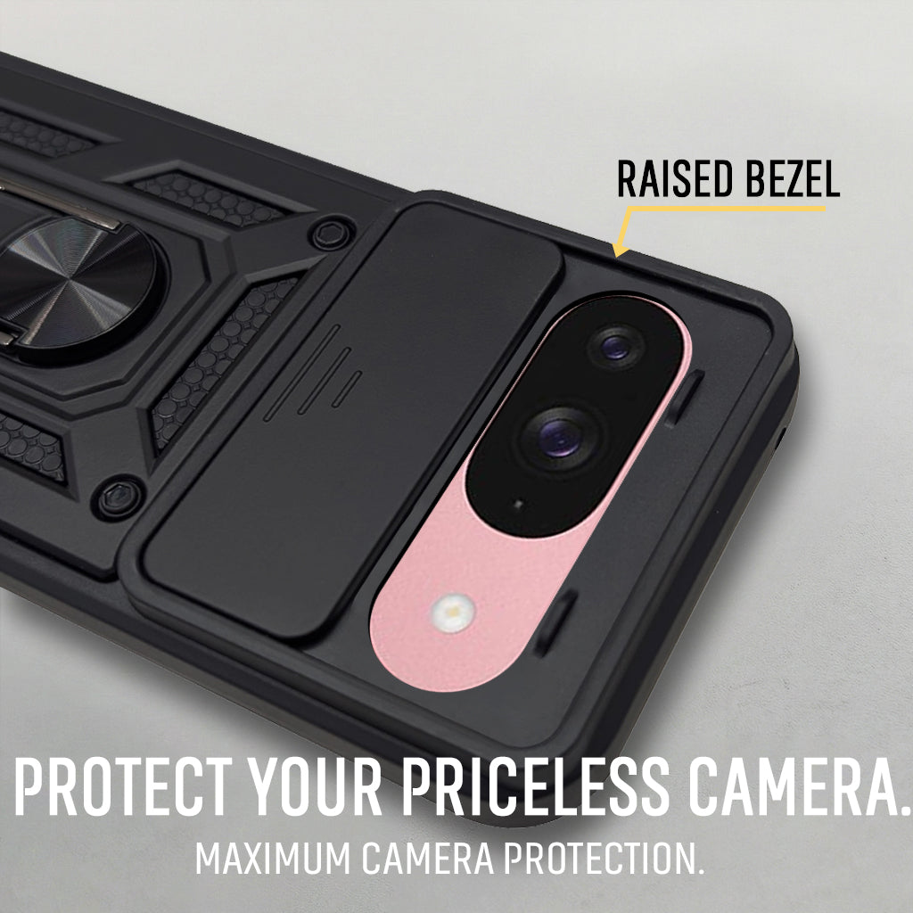 For Google Pixel 9 Back Cover Case (Hybrid Dual Armor Polycarbonate)