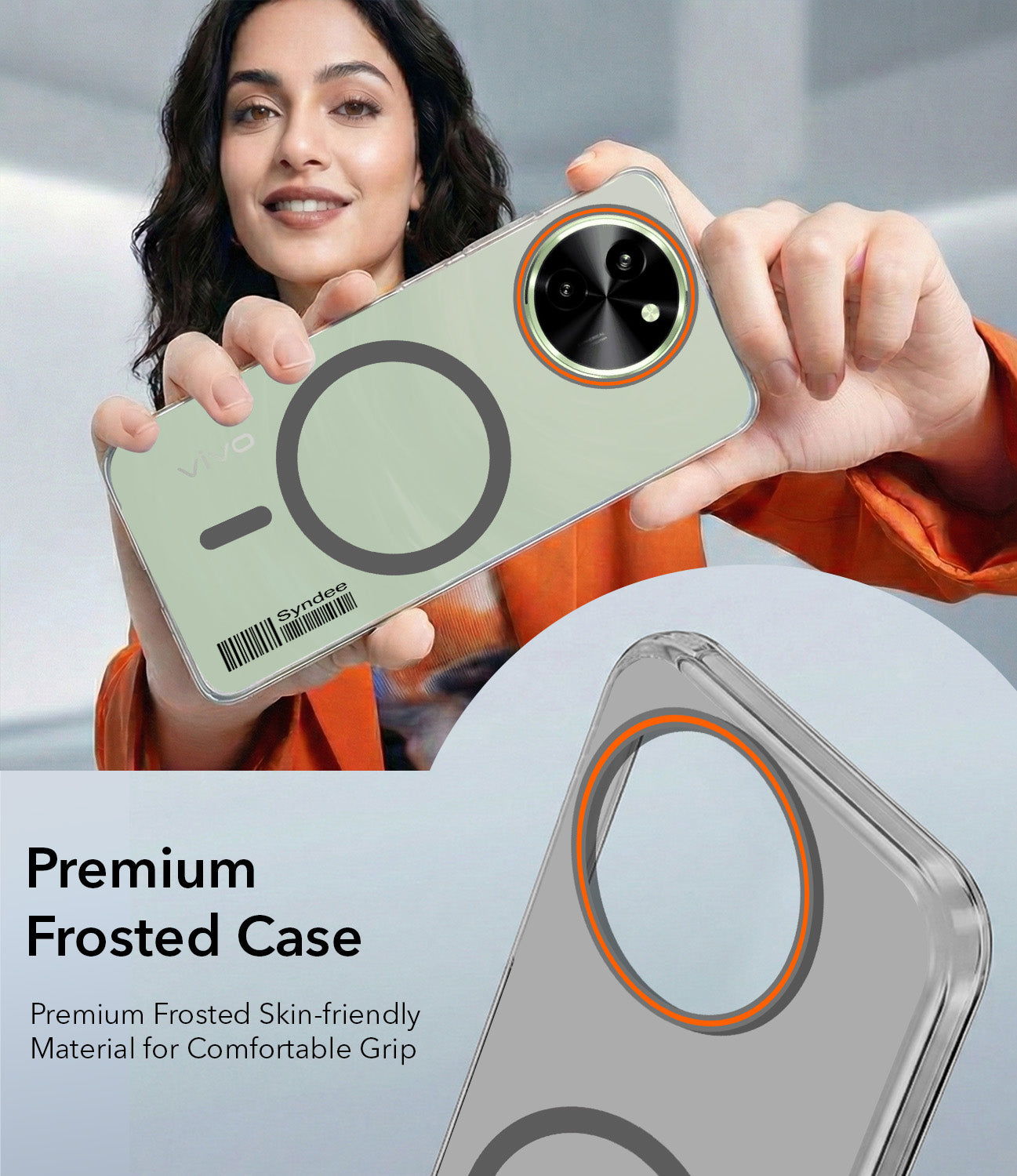 For Vivo T3x 5G Back Cover Case (Soft Touch | Camera Bump Protection | MagSafe Compatible | Matte Finish)