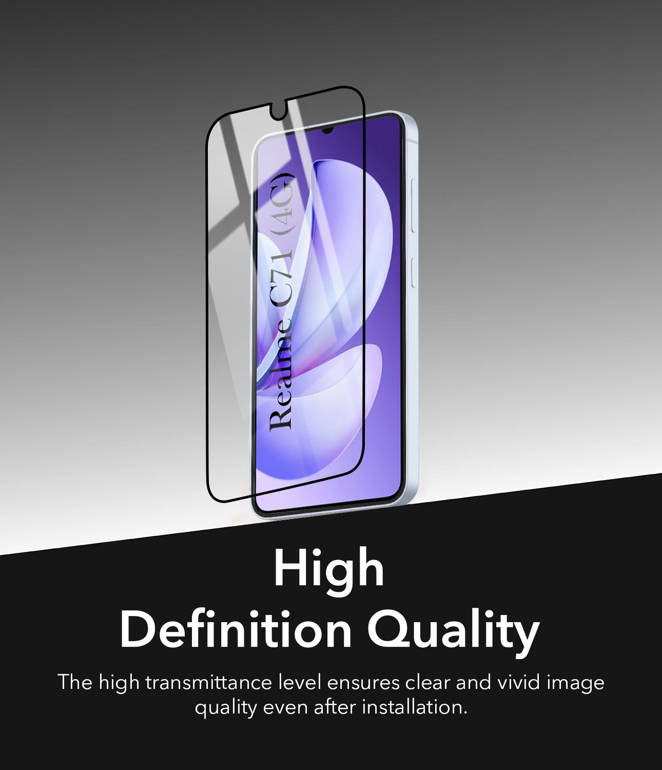 (Pack of 2) Tempered Glass For Realme C71 Military-Grade Gorilla  Screen Protector With Installation Kit | Shatterproof, Full Coverage, HD Clear, Scratch Resistant