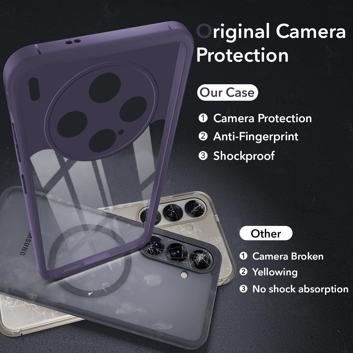 For Vivo X300 5G Back Cover Case Ultra-Hybrid (Lifetime Anti Yellow | Anti Scratch | Crystal Clear Shockproof)