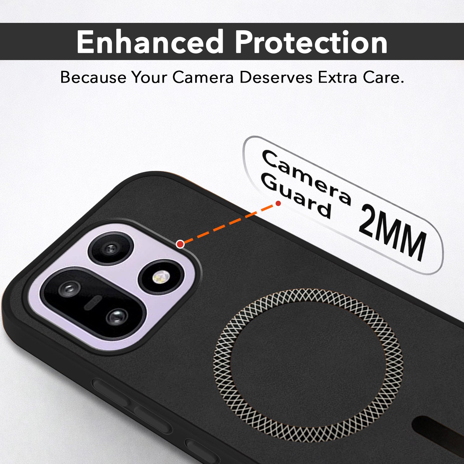 For OnePlus 15 5G Back Cover Case Leather Finish (MagSafe Compatible Wireless Charging | Soft Touch | Camera Bump Protection)