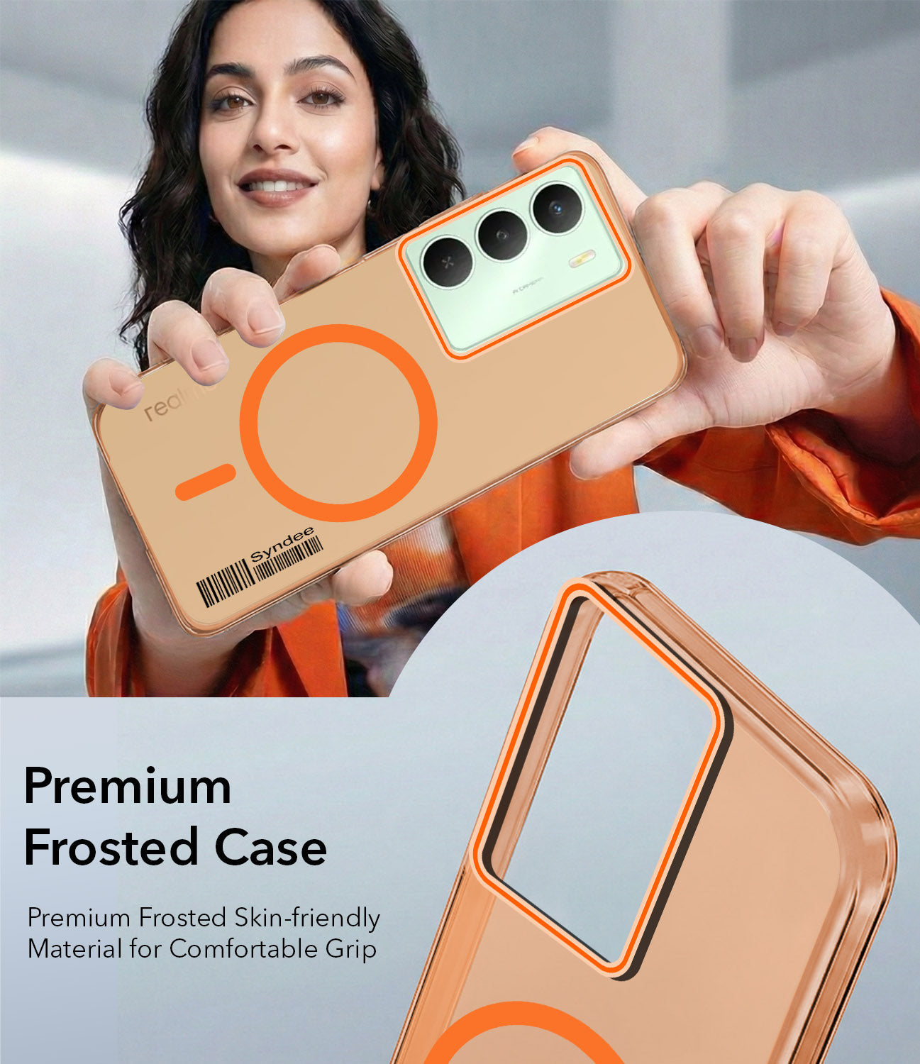 For Realme C73 Back Cover Case (Soft Touch | Camera Bump Protection | MagSafe Compatible | Matte Finish)