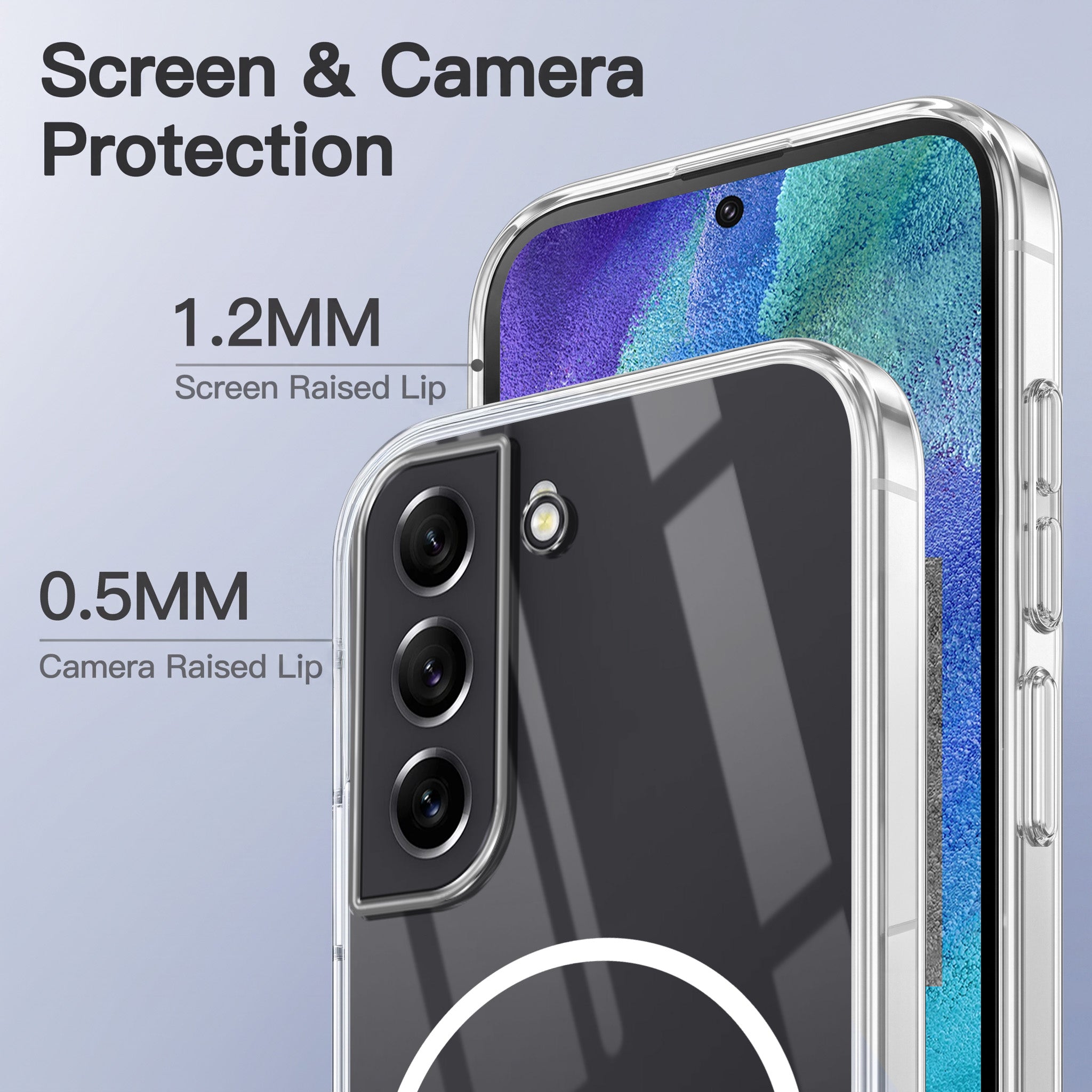 For Samsung Galaxy S21 5G | S21 4G Back Case Cover Crystal Anti Yellow (Unbreakable PC | MagSafe Wireless Charging Support |Camera Protection Bump)