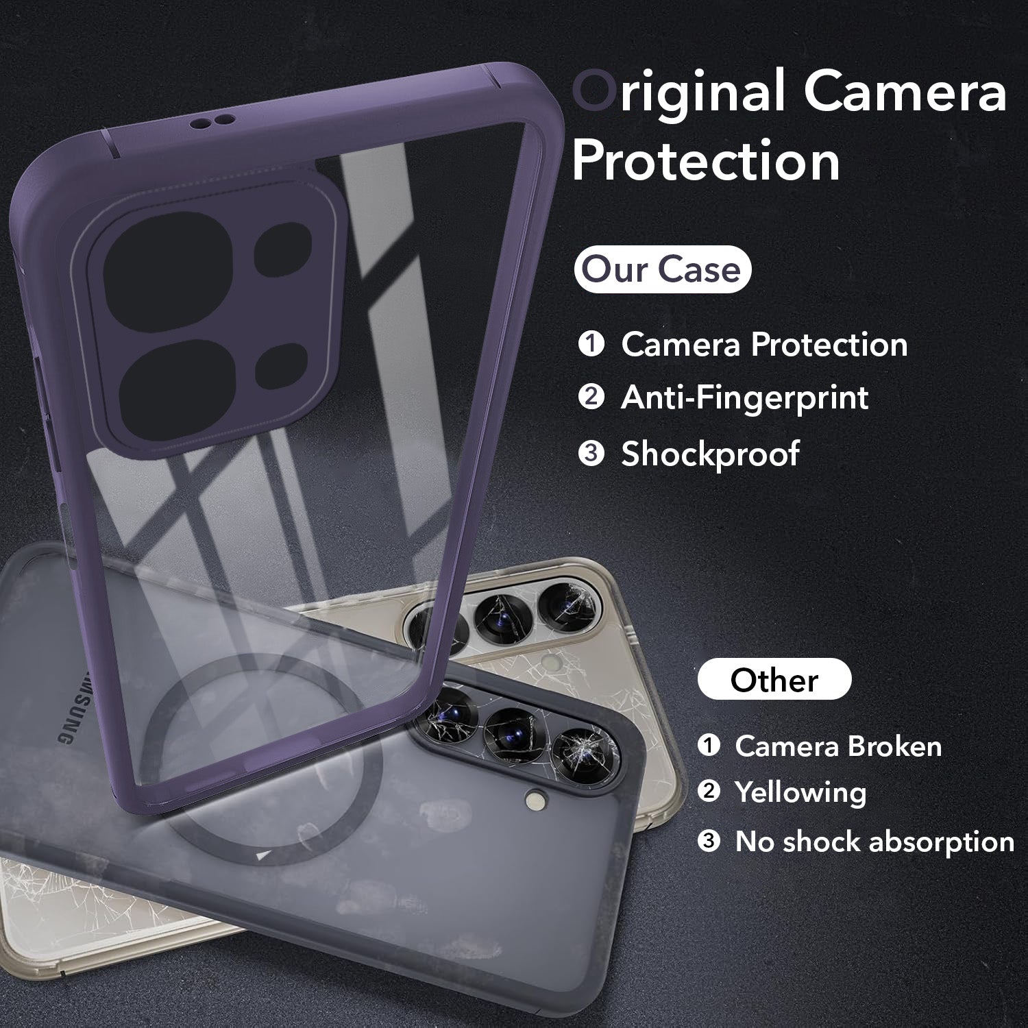 For Vivo Y31T 5G Back Cover Case Ultra-Hybrid (Lifetime Anti Yellow | Anti Scratch | Crystal Clear Shockproof)