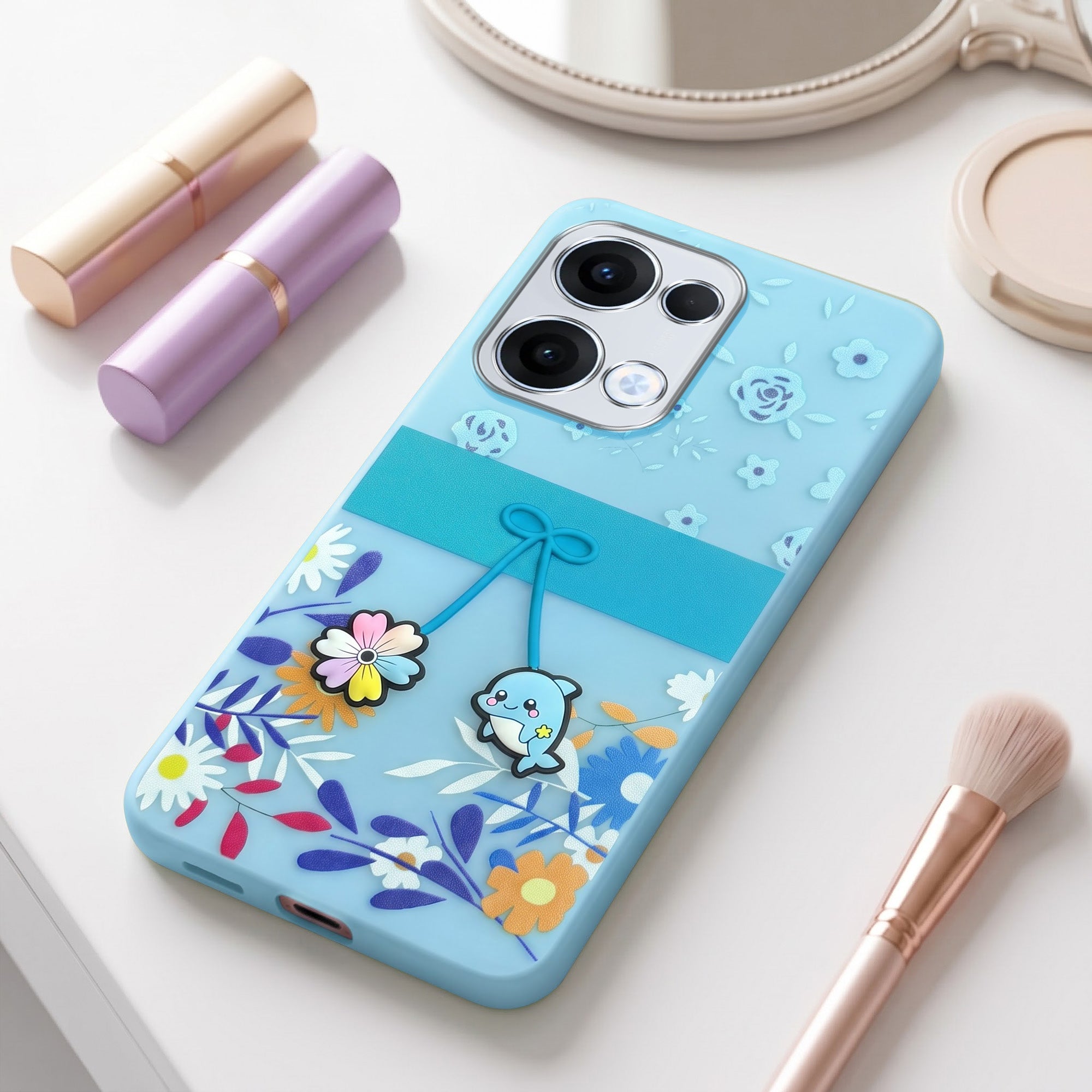 For Oppo Reno13 | Oppo Reno 13 Back Cover Case (3D Cute Cartoons | Hard Back Side Soft | Matte Premium Finish | HD Printing) (Copy) (Copy)