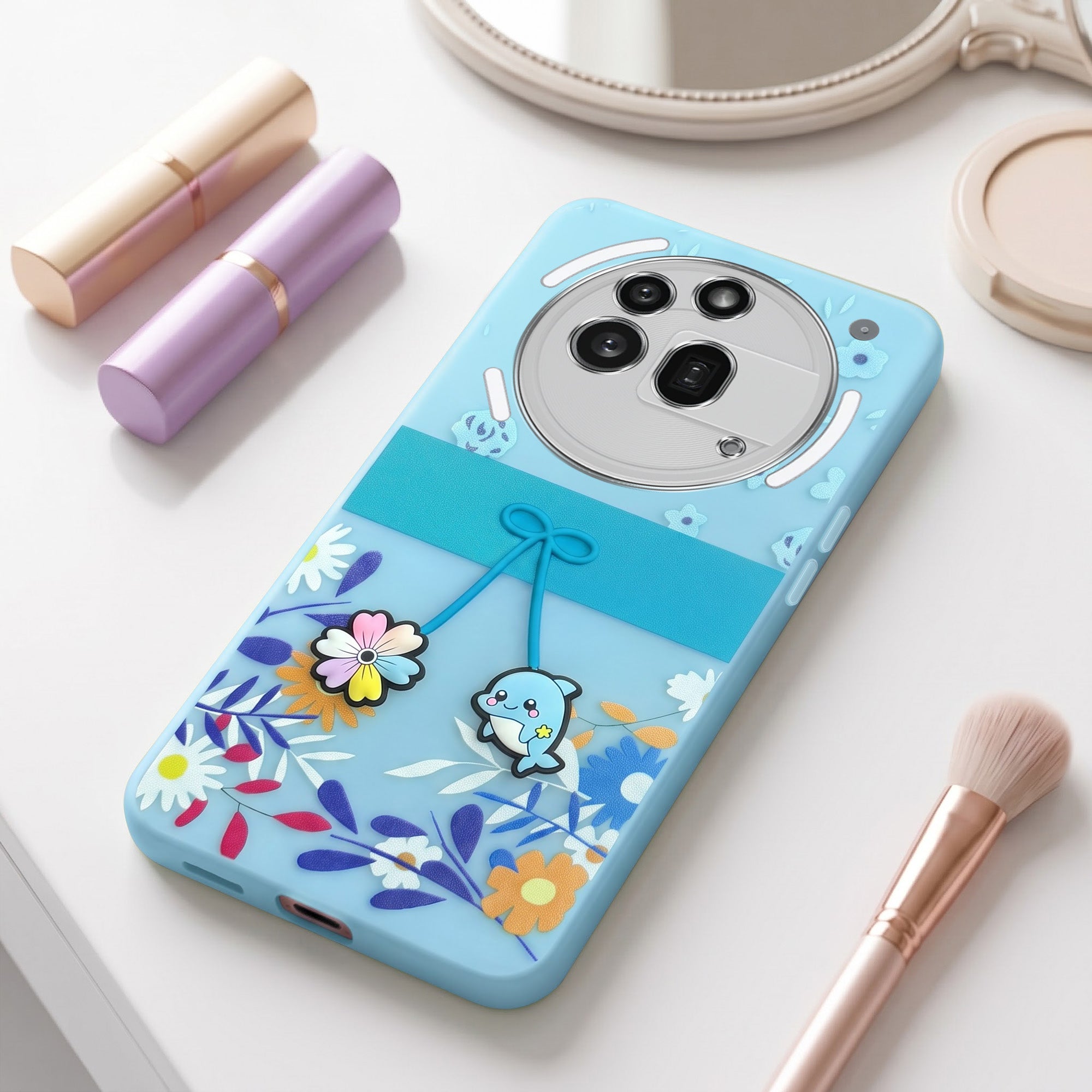 For Nothing Phone 3A Pro 5G Back Cover Case (3D Cute Cartoons | Hard Back Side Soft | Matte Premium Finish | HD Printing)