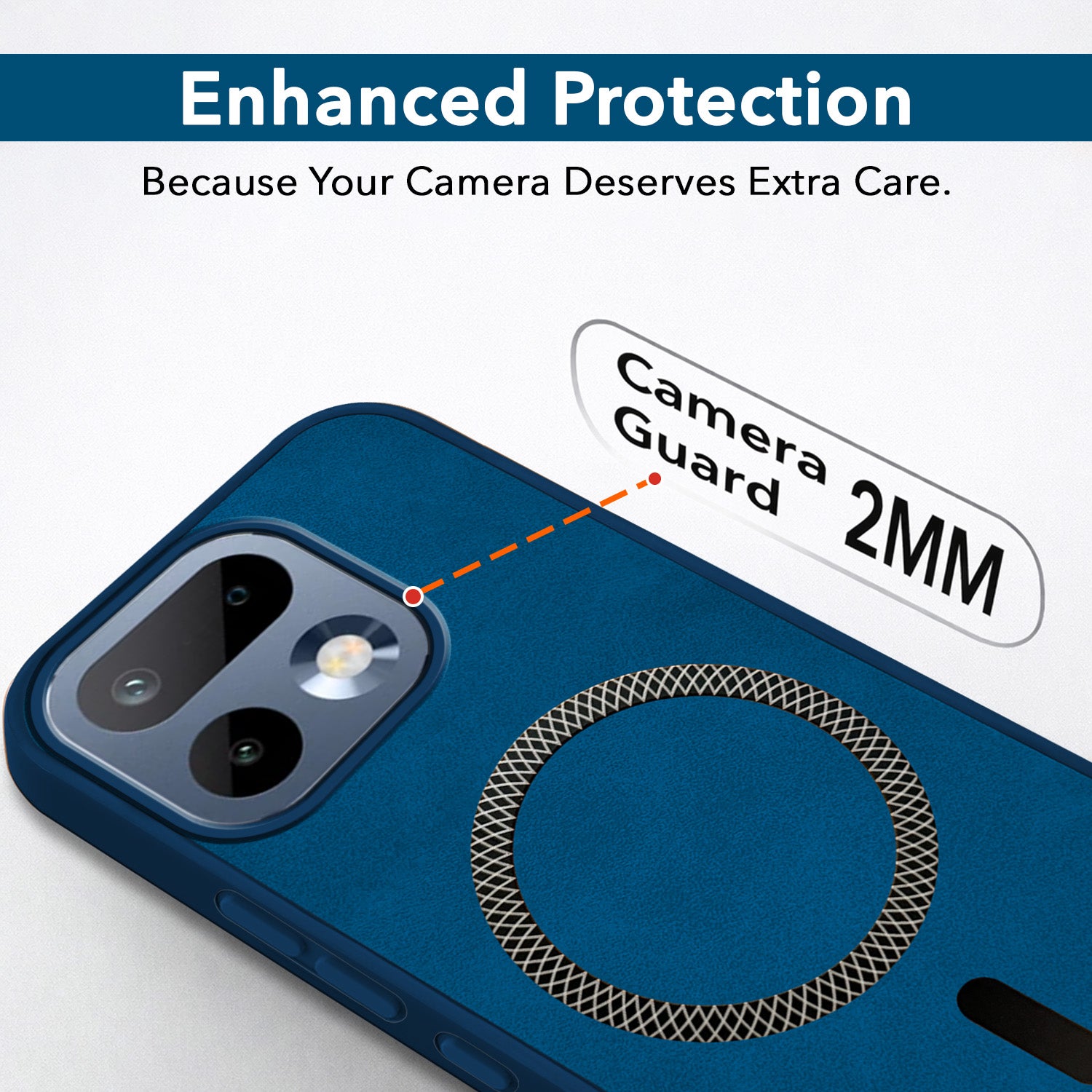For Realme 16 Pro Back Cover Case Leather Finish (MagSafe Compatible Wireless Charging | Soft Touch | Camera Bump Protection)