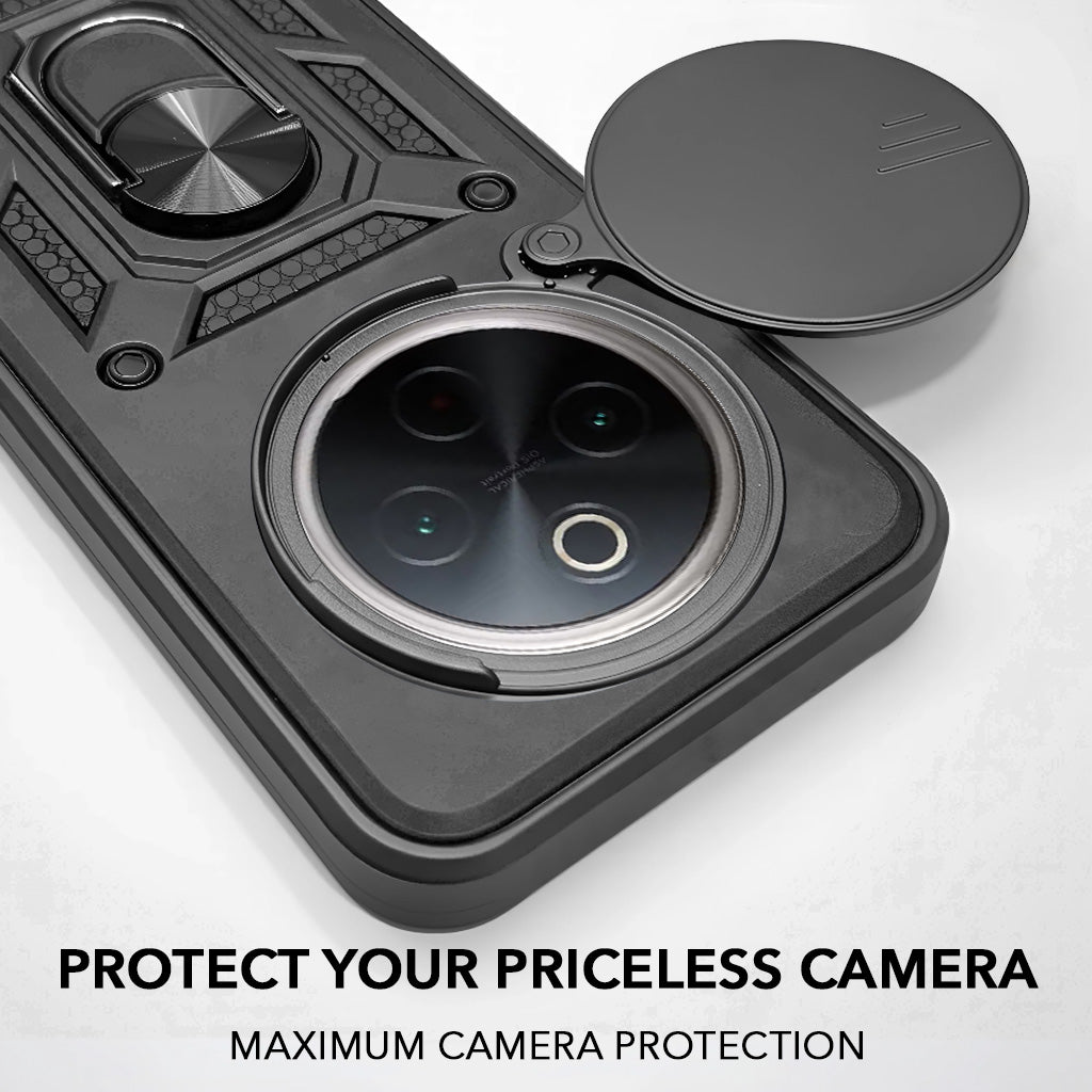 For Vivo iQOO Z10 Back Cover Case (Hybrid Dual Armor Polycarbonate)