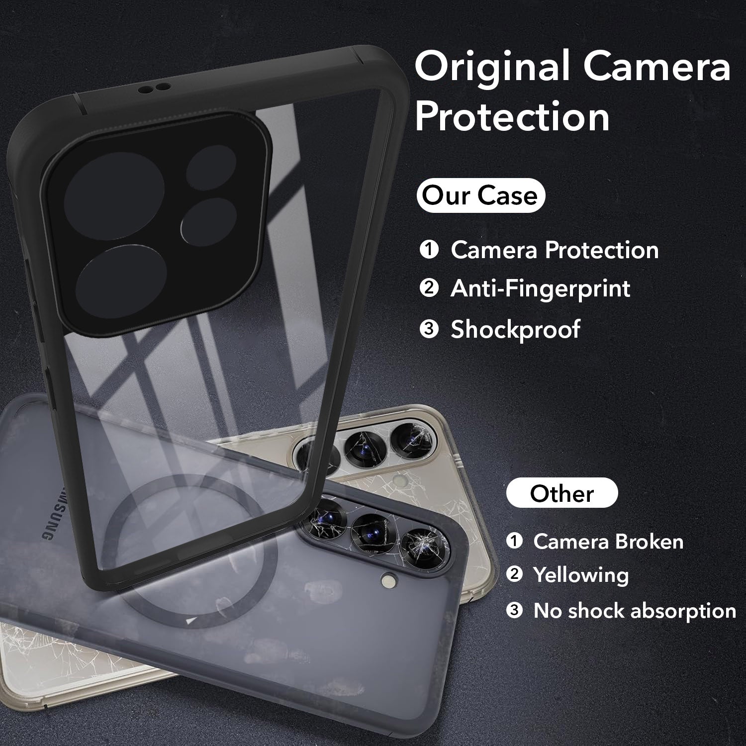 For Oppo Reno15 Pro Mini 5G | Oppo Reno 15 Pro Mini 5G Back Cover Case Ultra-Hybrid (Lifetime Anti Yellow | Anti Scratch | Crystal Clear Shockproof)