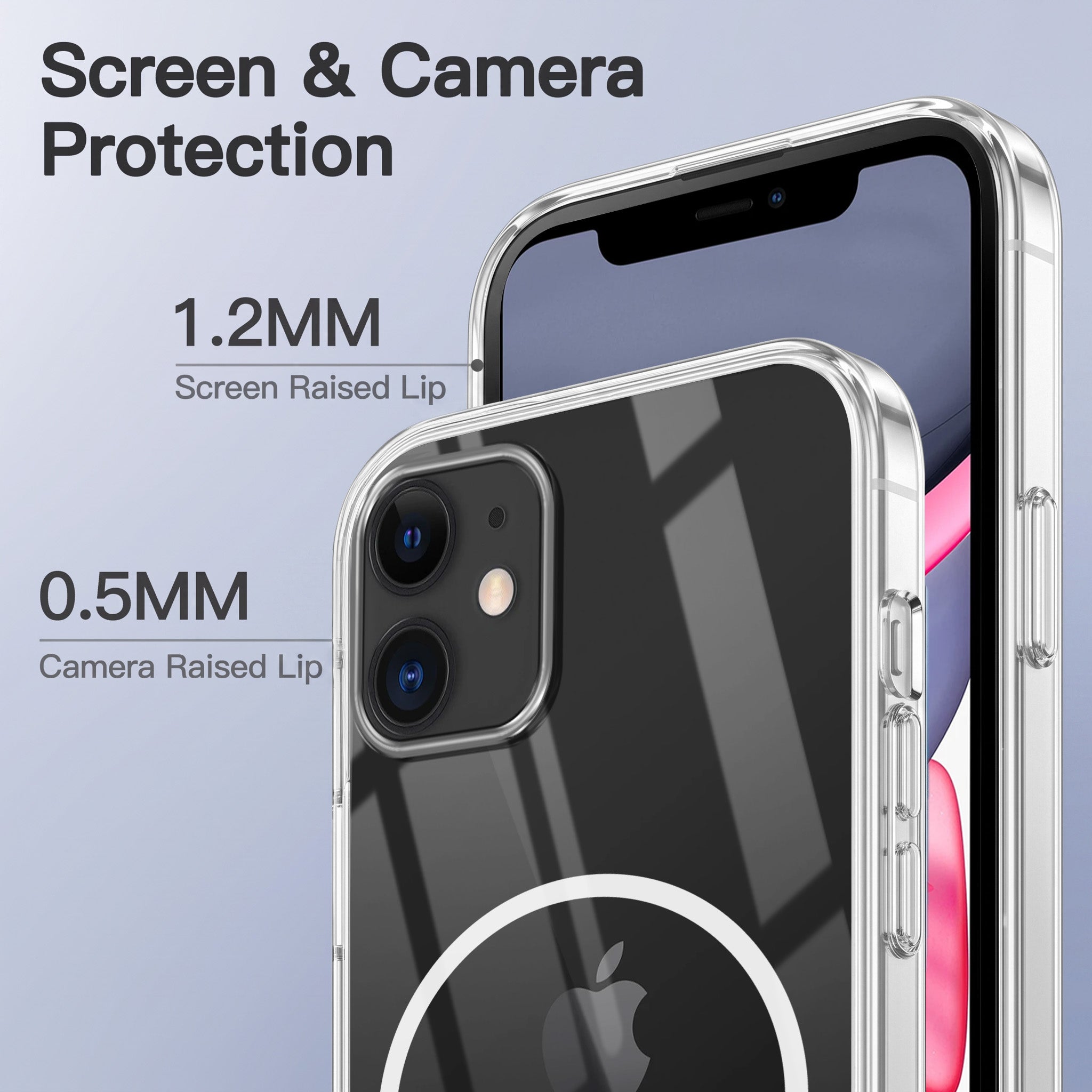 For Apple iPhone 11 Back Case Cover Crystal Anti Yellow (Unbreakable PC | MagSafe Wireless Charging Support |Camera Protection Bump)